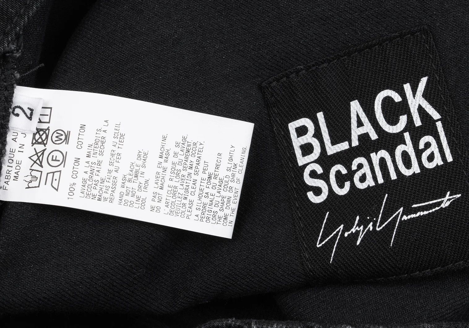 Yohji Yamamoto BLACK Scandal Yohji Yamamoto Zip Hem Denim Pants Size US 32 / EU 48 - 15 Thumbnail