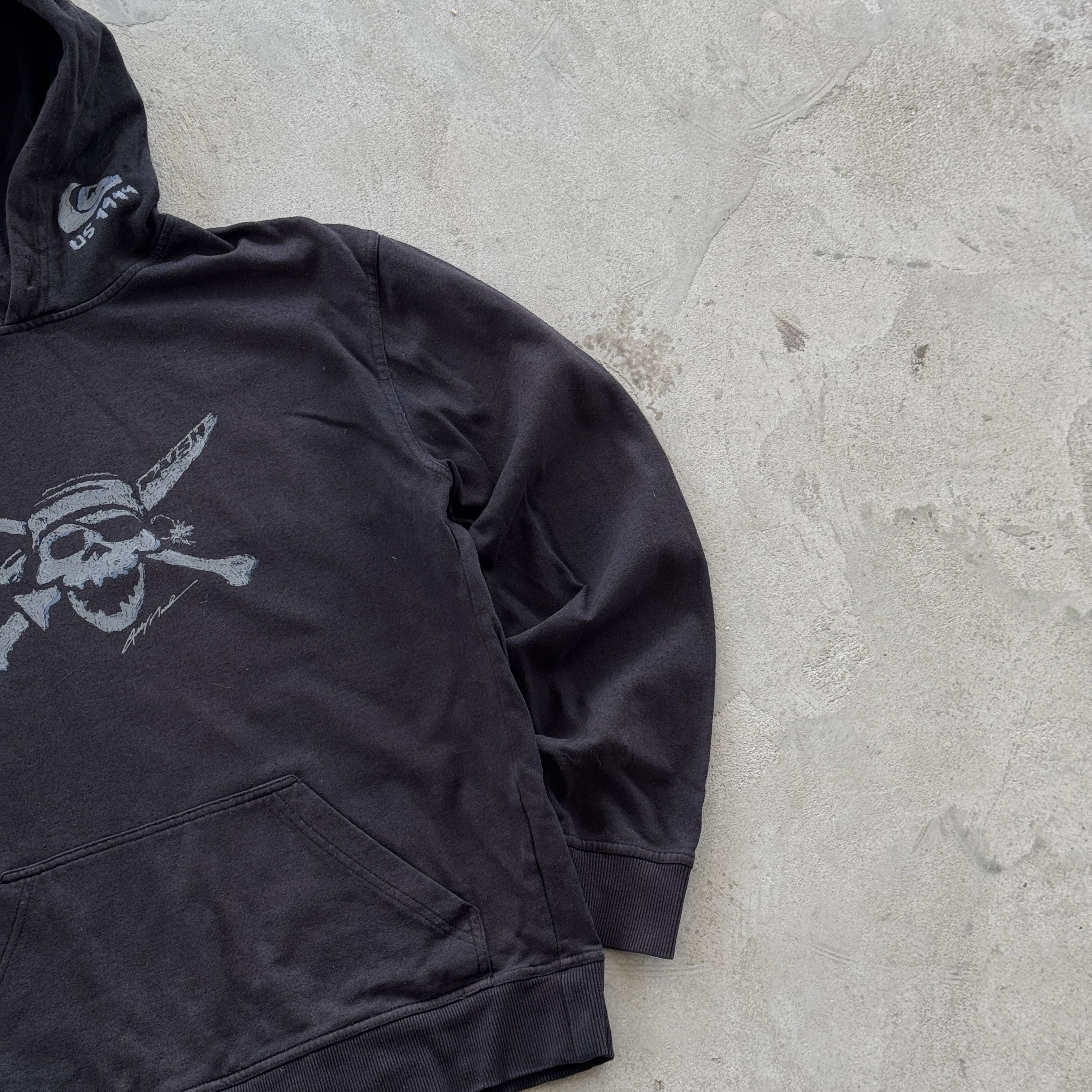 Quiksilver Quiksilver Vintage Pirate Skull Crossbones Hoodie Large Size US L / EU 52-54 / 3 - 2 Thumbnail