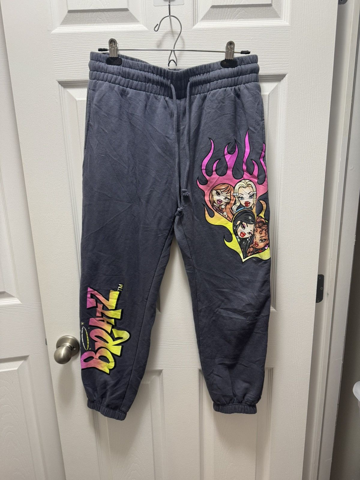 Juicy Couture Jeans Bratz Doll Vintage Y2K Flame Heart Navy Sweatpants Size US 30 / EU 46 - 1 Thumbnail