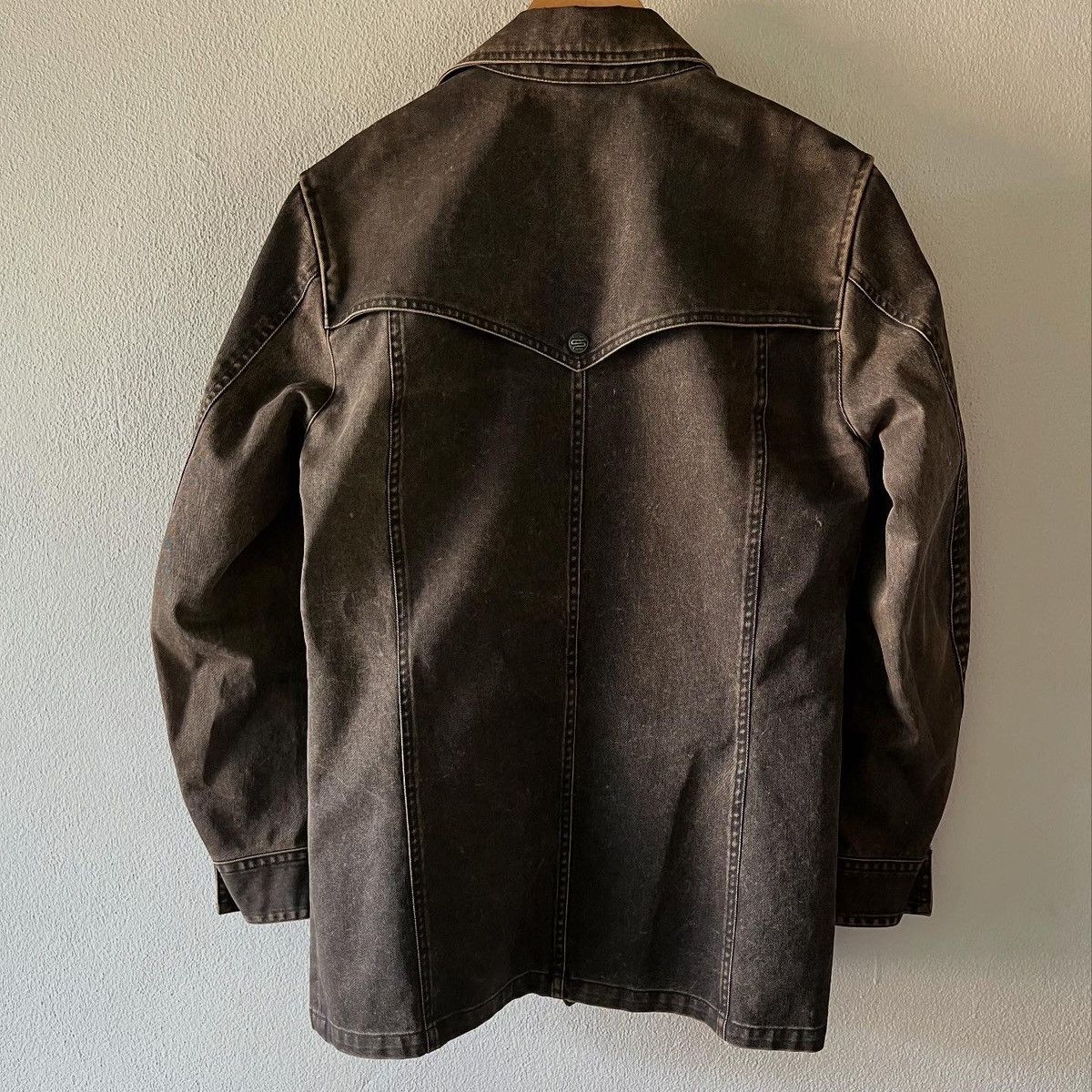 Japanese Brand Distressed waxwash jacket style Grunge x Western Size US L / EU 52-54 / 3 - 6 Thumbnail