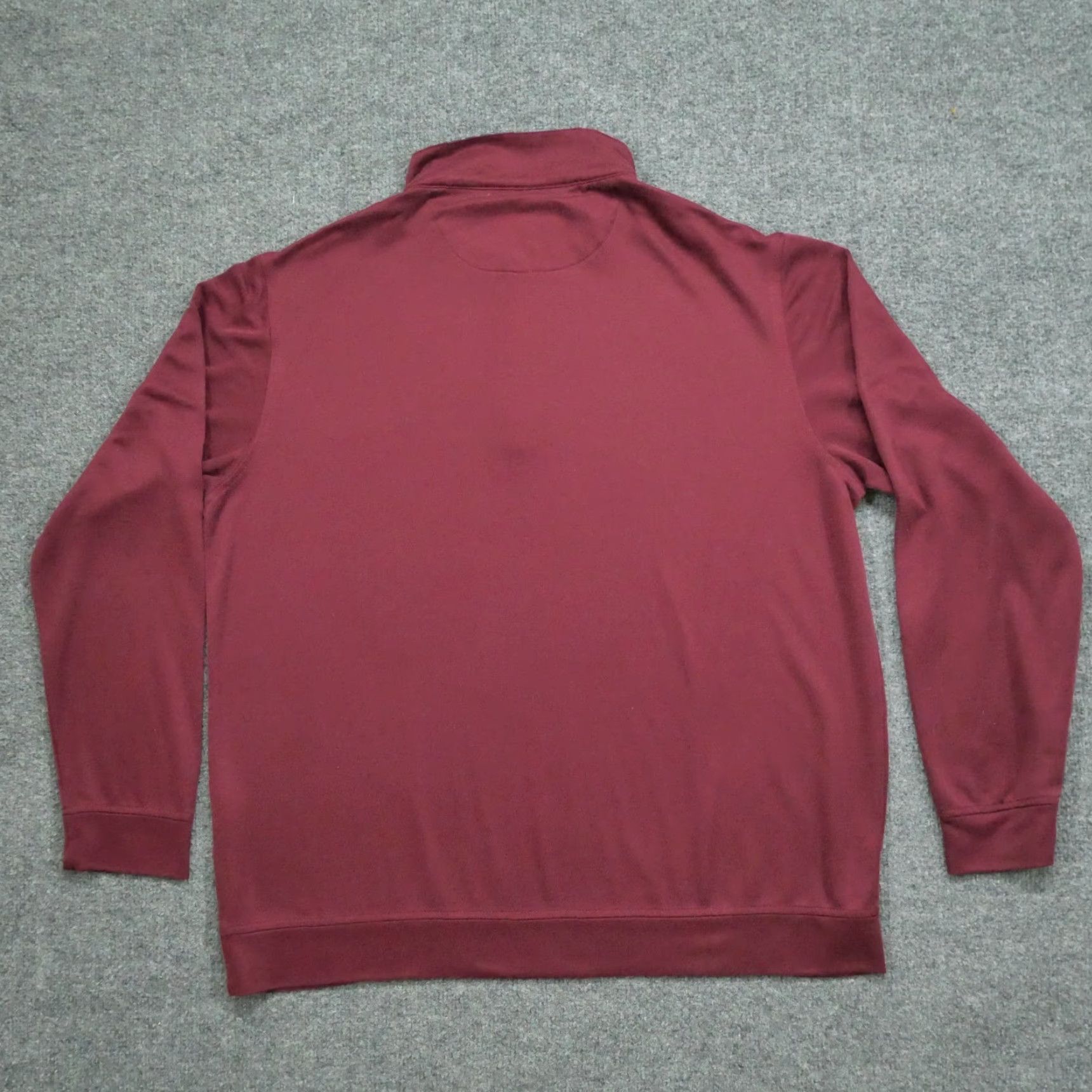Tailorbyrd TAILORBYRD Sweatshirt Shirt 4 1/4 Zip Mens Large Red Maroon Mock Neck Fleece Modern Outdoor Utility Regular Deluxe Size US L / EU 52-54 / 3 - 7 Thumbnail