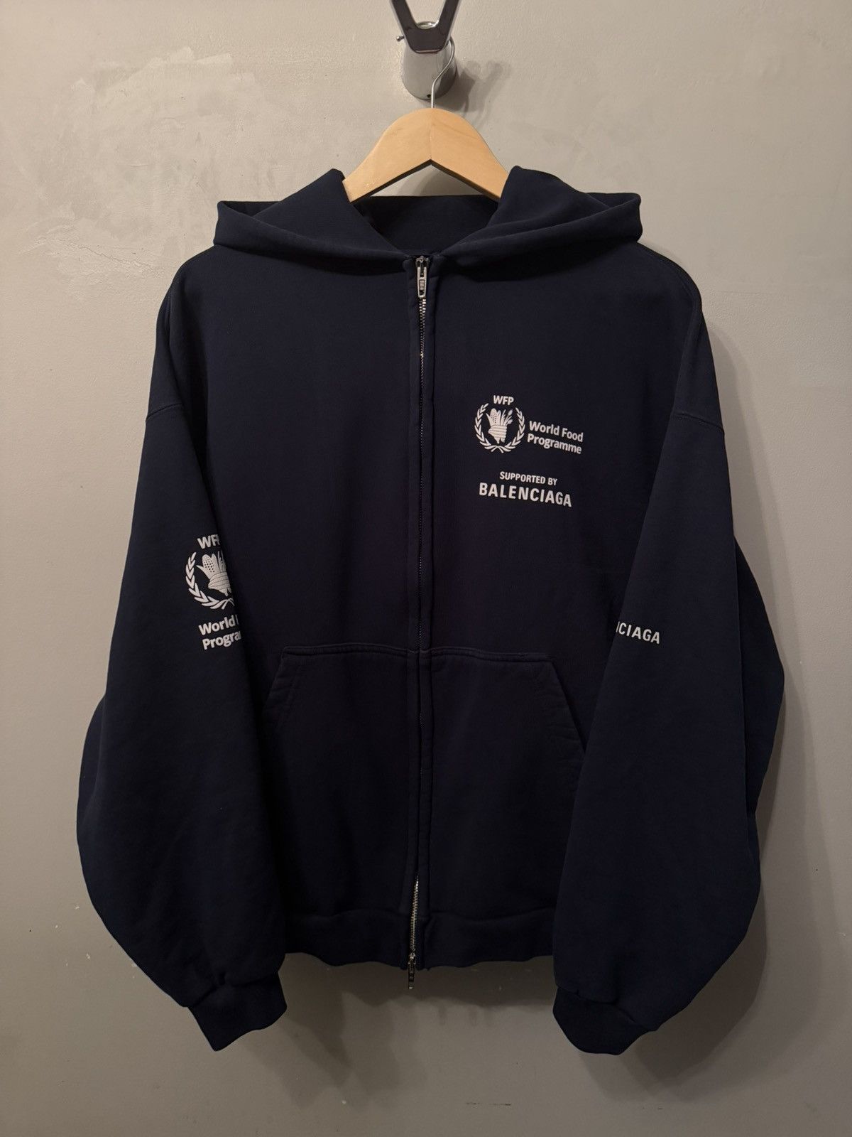 Balenciaga Balenciaga WFP Zip Hoodie (Firm Price) | Grailed