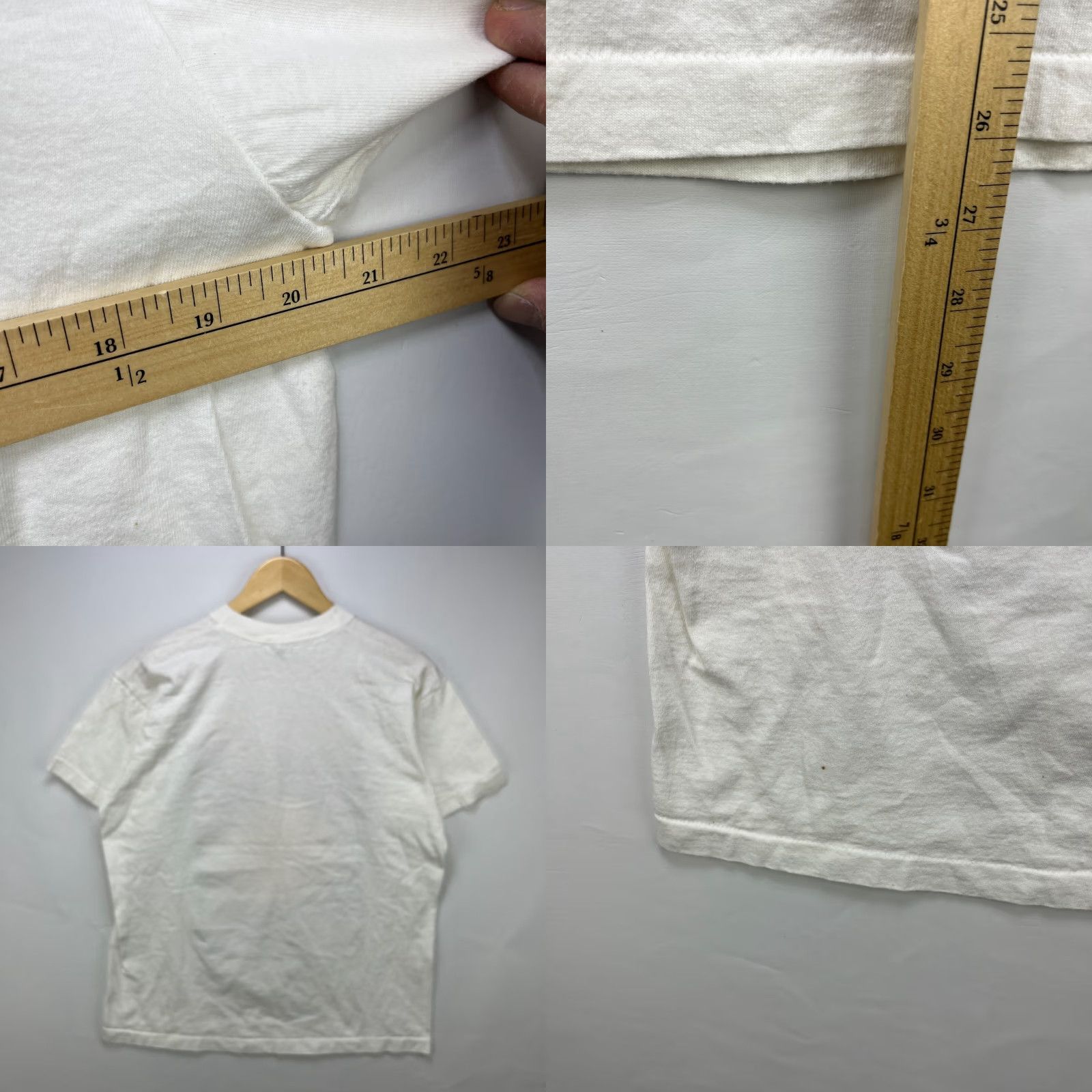 Starter VINTAGE Chicago Bulls Starter T-Shirt Large 1991 90s White Mens Shirt) Size US L / EU 52-54 / 3 - 8 Thumbnail