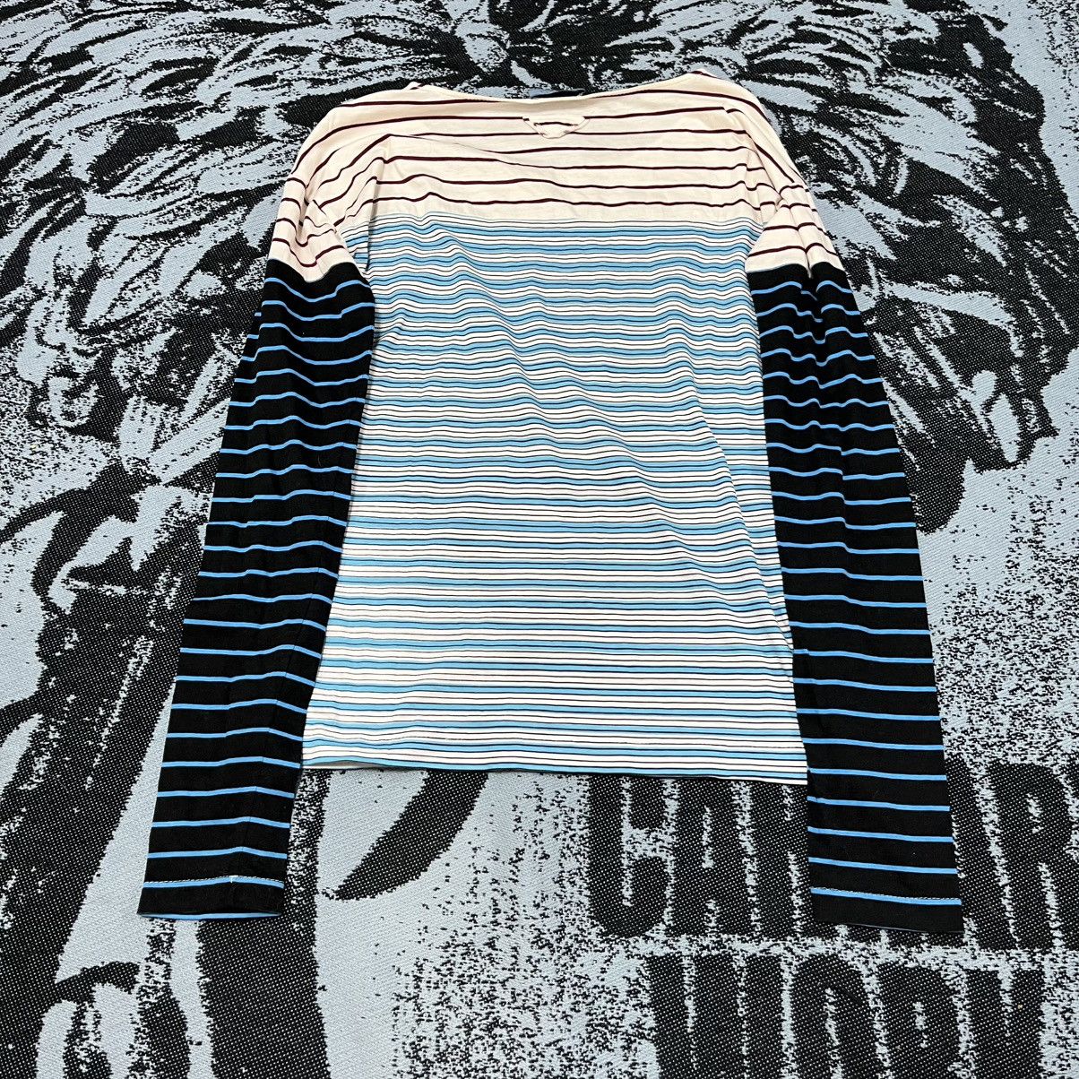 Prada Very Rare Prada Long Sleeve T-Shirt Big logo Avantgarde Size S / US 4 / IT 40 - 4 Thumbnail