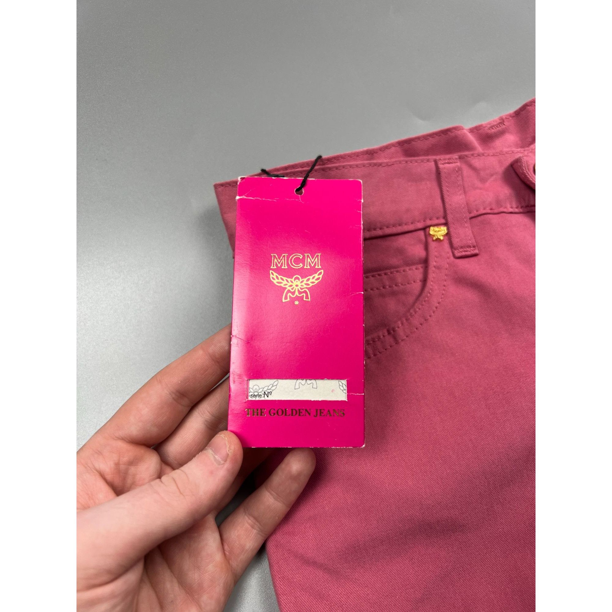 MCM MCM Pink Denim Pants Size 26 (Y0815) Size 26" / US 2 / IT 38 - 4 Thumbnail