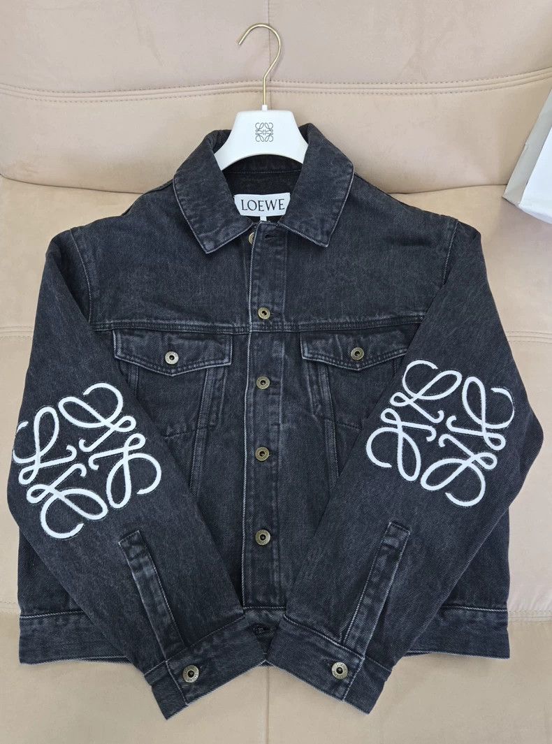Loewe LOEWE Turn down single row snap loose jeans jacket Size US S / EU 44-46 / 1 - 1 Thumbnail