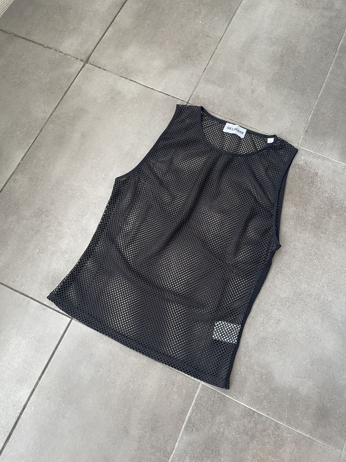 Han Kjobenhavn !DS! SS23 Han Kjobenhavn Laser Black Transparent Tank top Size US M / EU 48-50 / 2 - 9 Thumbnail