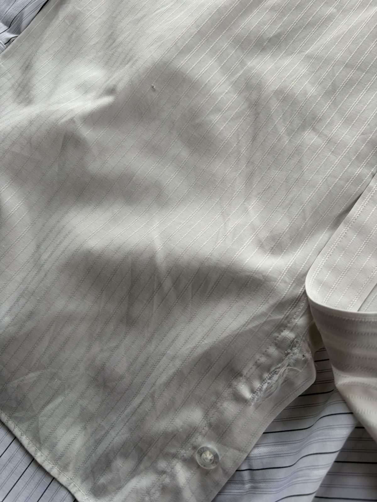 Balenciaga Balenciaga double layered vintage shirt button Size US L / EU 52-54 / 3 - 5 Thumbnail