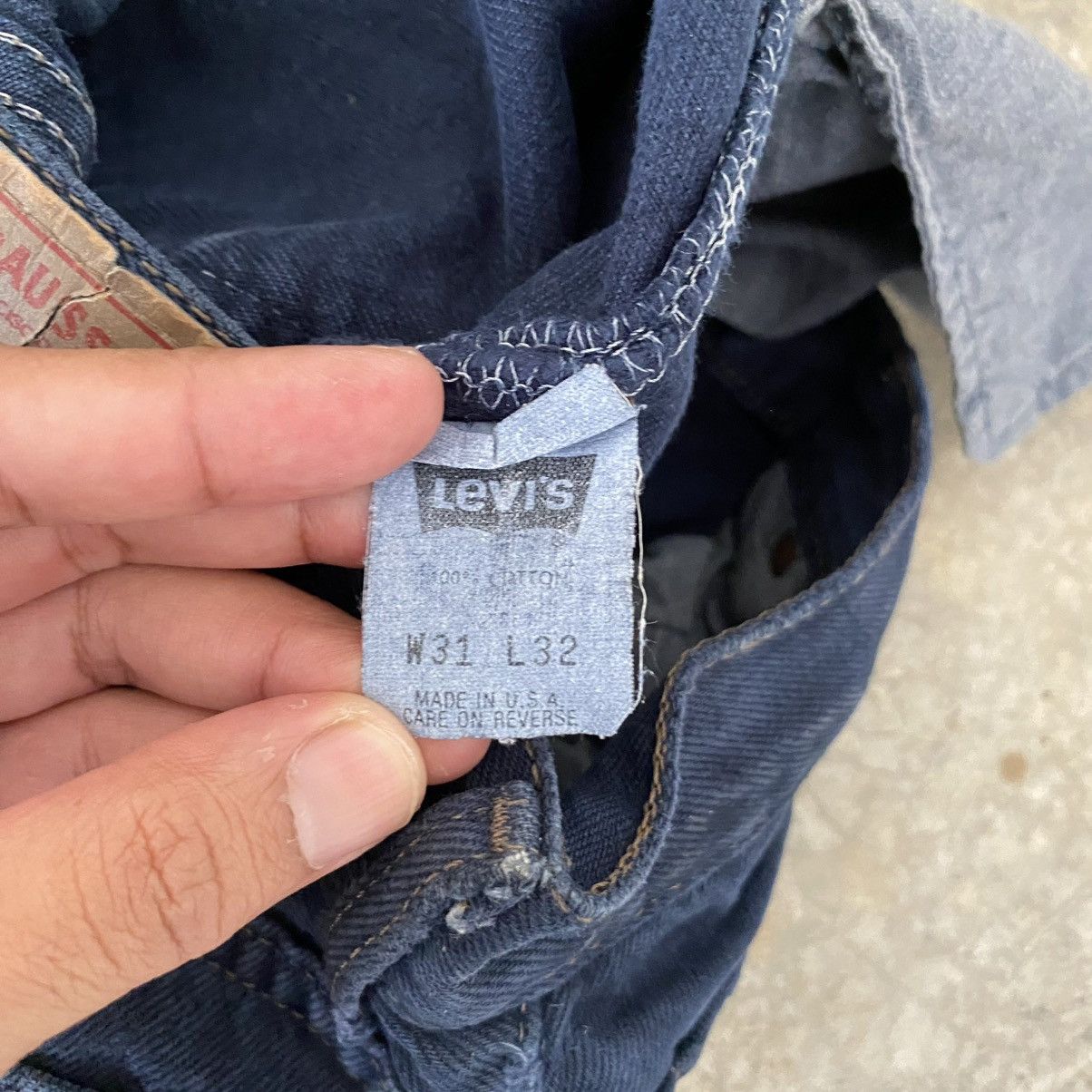 Levi's Vintage 1993 Levis 501 Over Dyed Faded Black Denim Jeans Size US 30 / EU 46 - 18 Thumbnail