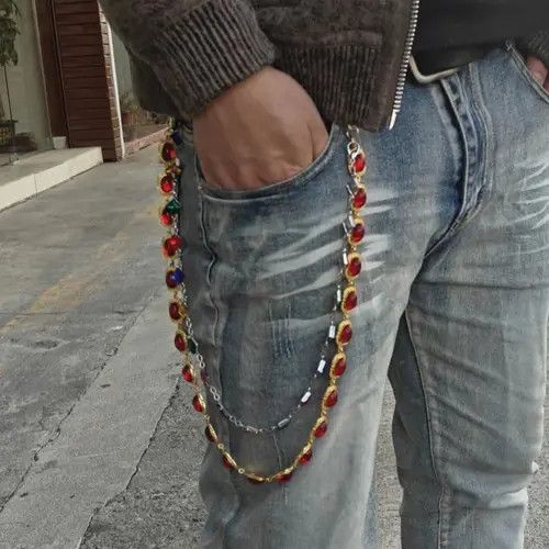 VIBE Multicolored Agate Pants Chain Size ONE SIZE - 1 Thumbnail