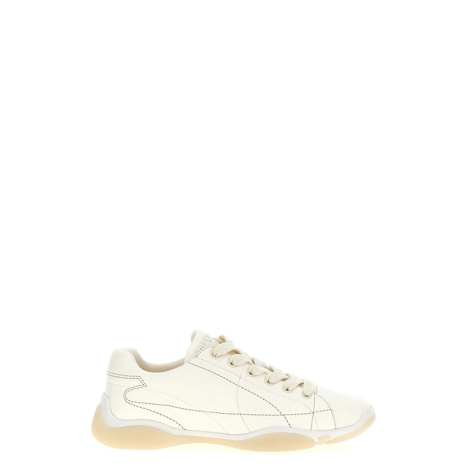 PRADA White Leather Sneakers New And Authentic (Women's size