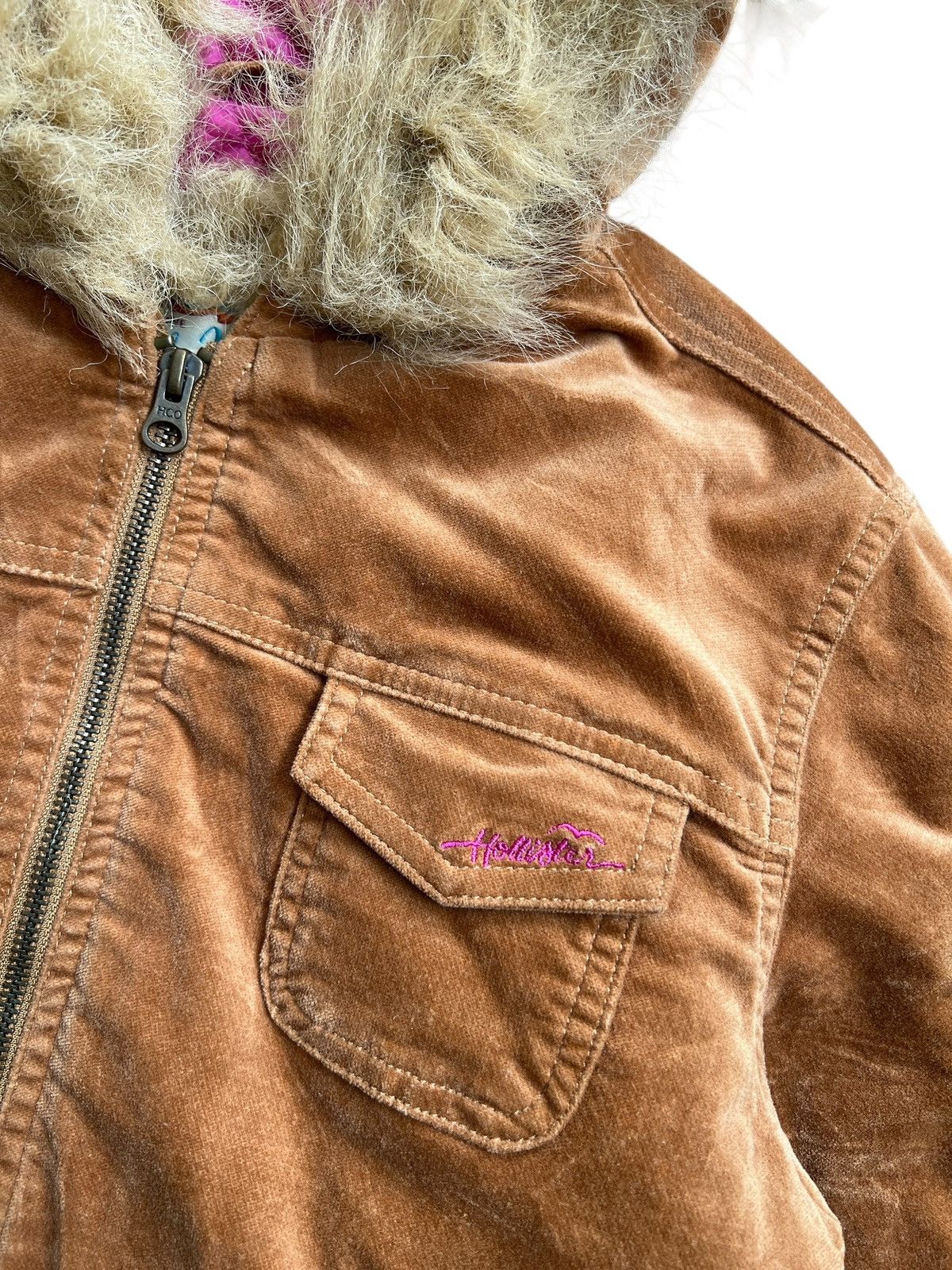 Hollister 2000s Hollister Cropped Fur Jacket Y2K Style Size M / US 6-8 / IT 42-44 - 6 Thumbnail