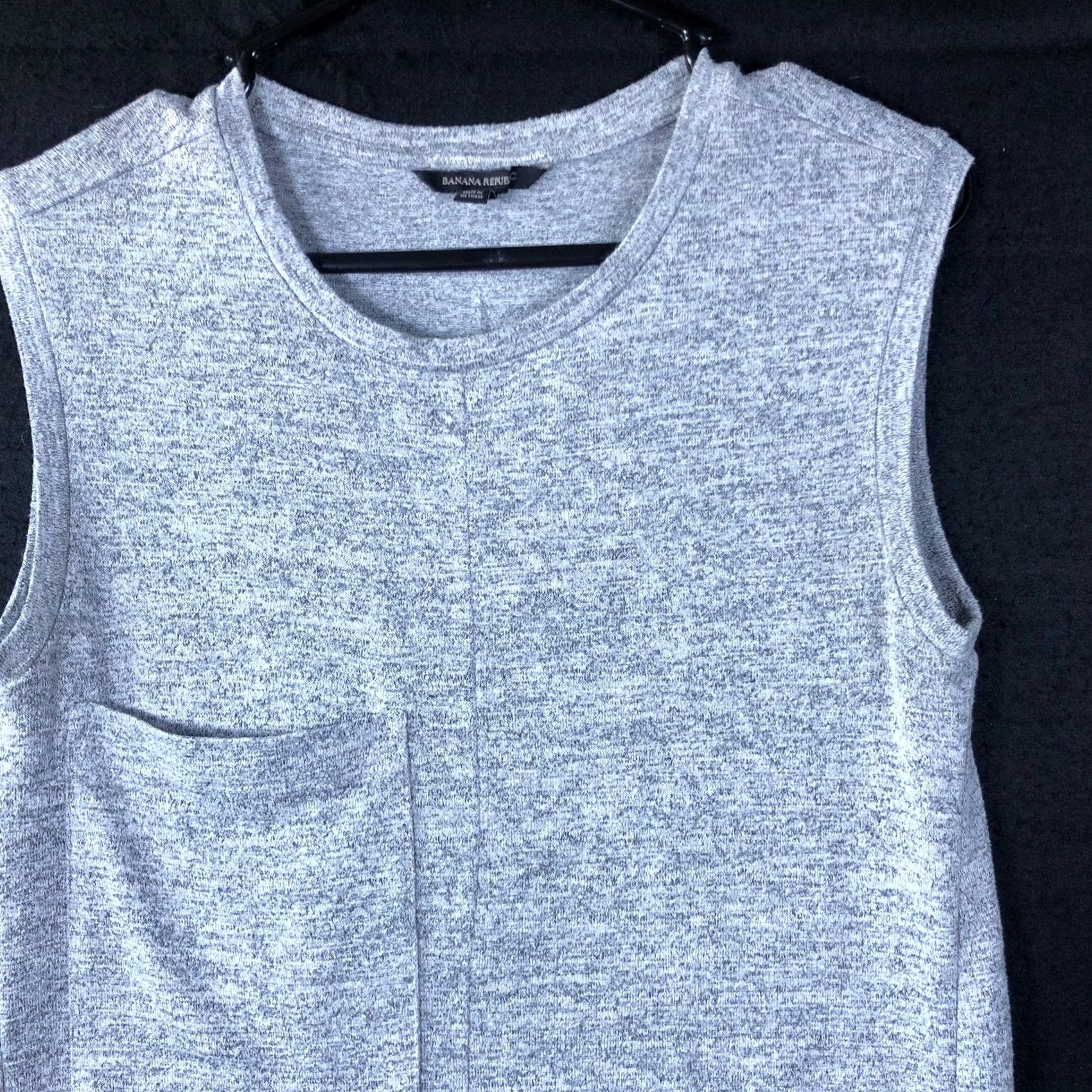 Banana Republic Banana Republic Womens Shirt Gray Threadsoft Sleeveless Crew Neck Stretch XS Size XS / US 0-2 / IT 36-38 - 2 Thumbnail