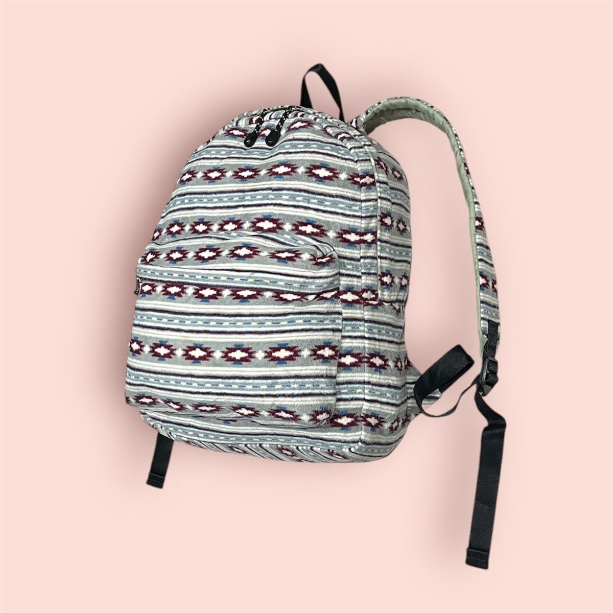 Japanese Brand VINTAGE UNIQLO MICRO FLEECE NORDIC NATIVE BACKPACK/DAYPACK Size ONE SIZE - 6 Thumbnail