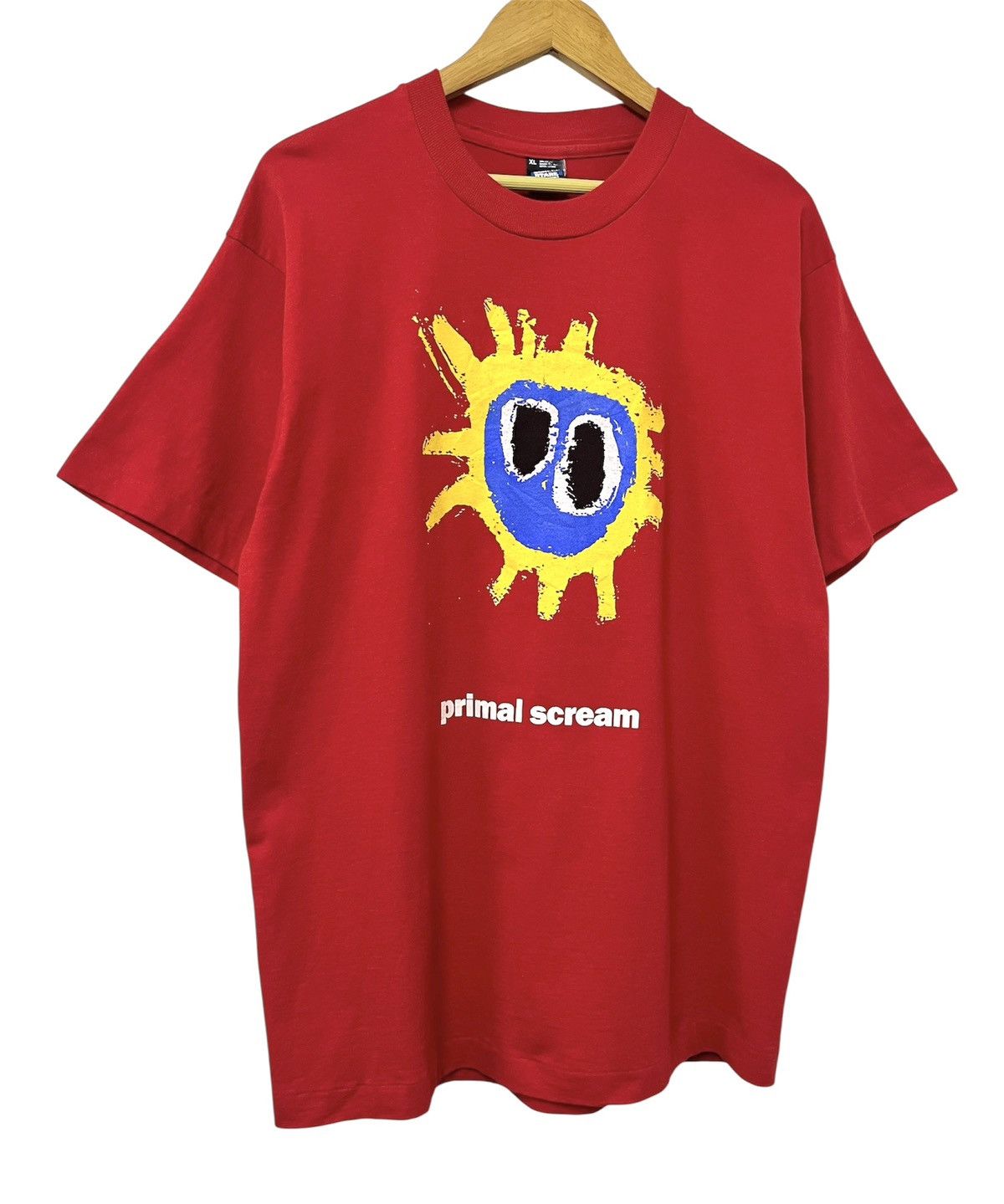 Band Tees VINTAGE 90s PRIMAL SCREAM SCREAMADELICA ROCK BAND TSHIRT Size US XL / EU 56 / 4 - 5 Thumbnail
