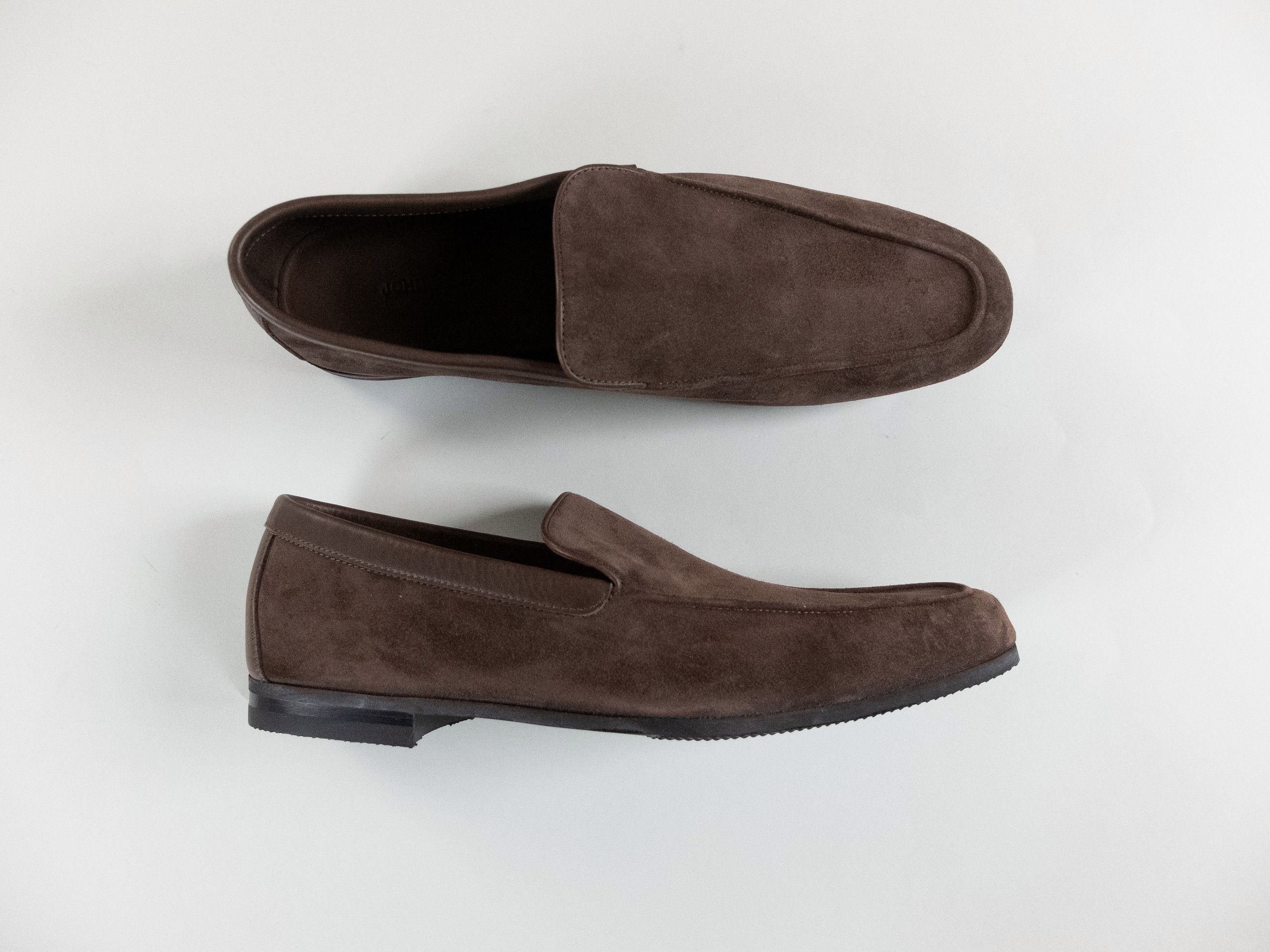 John Lobb JOHN LOBB Tyne brown suede leather unlined loafers 8.5 41.5 Size US 8.5 / EU 41-42 - 1 Thumbnail