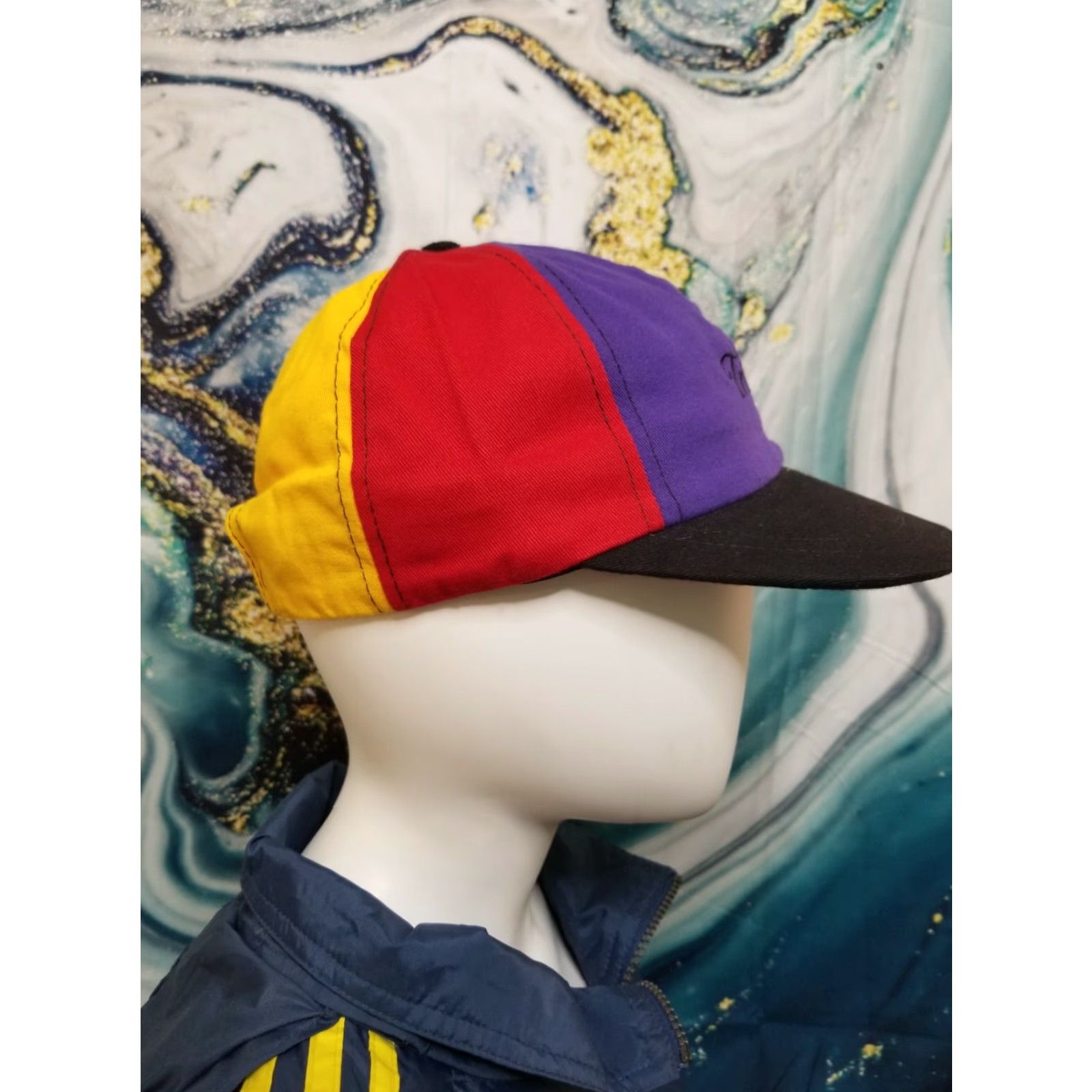 Vintage VINTAGE Merkley Headgear Strapback Baseball Cap Hat The Tradition OSFA Adjustable Teal Mens Cap Size ONE SIZE - 3 Thumbnail