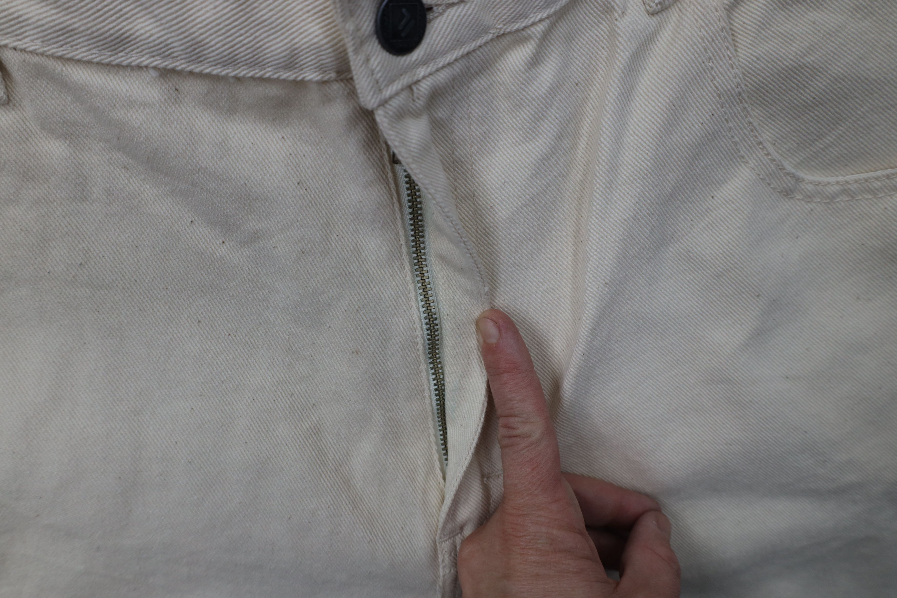 Fila Deadstock Vintage 90s Fila Baggy Skateboard Jeans Cream Size US 38 / EU 54 - 8 Thumbnail