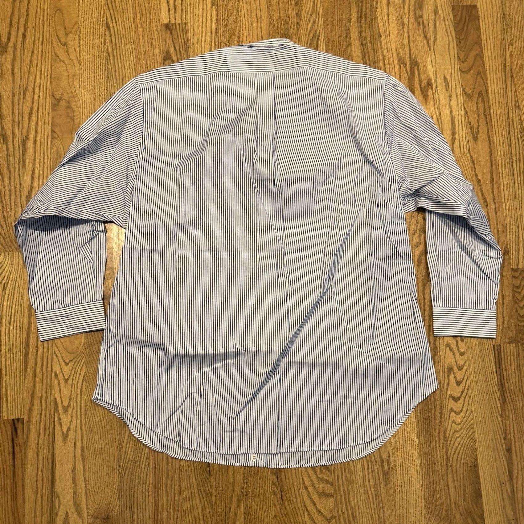 Polo Ralph Lauren VINTAGE Polo Ralph Lauren Shirt Mens 17.5 NEW Button Men Striped Blue NOS Vtg Size US XXL / EU 58 / 5 - 6 Thumbnail