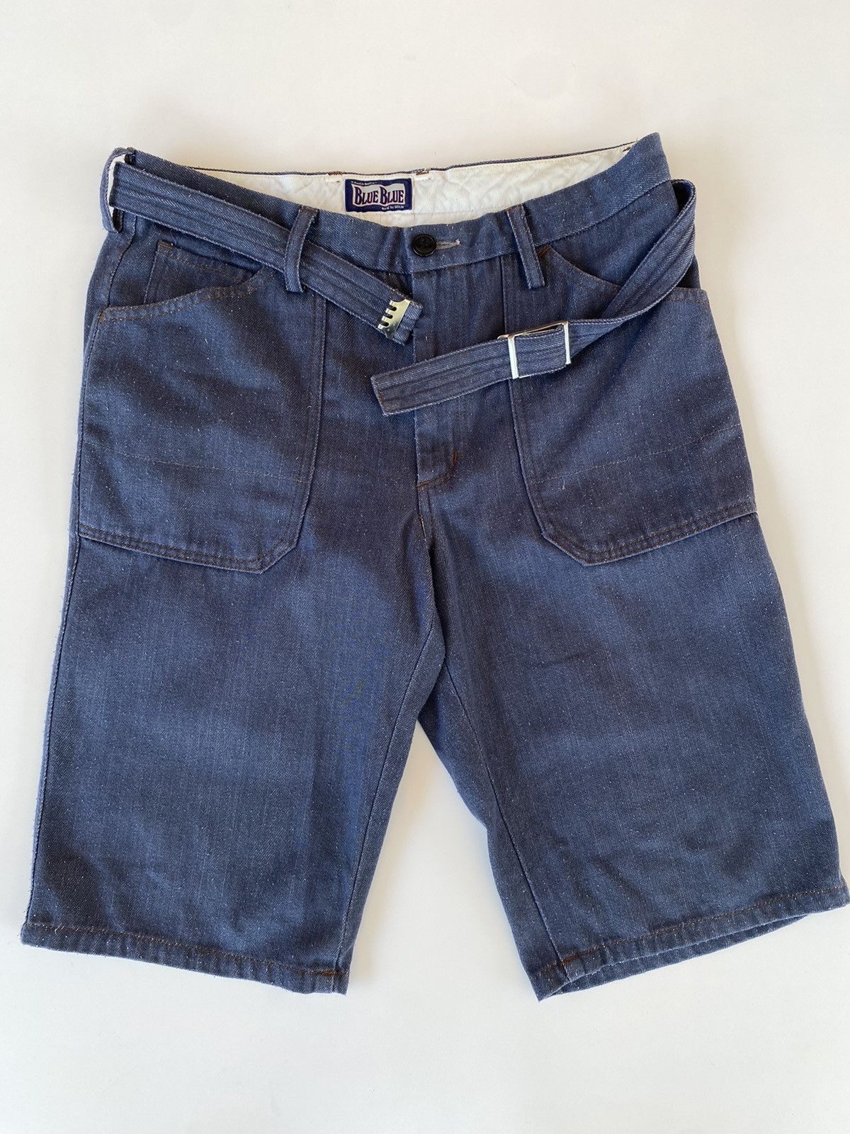 ✅️Vintage Short Pants Blue Blue Japan