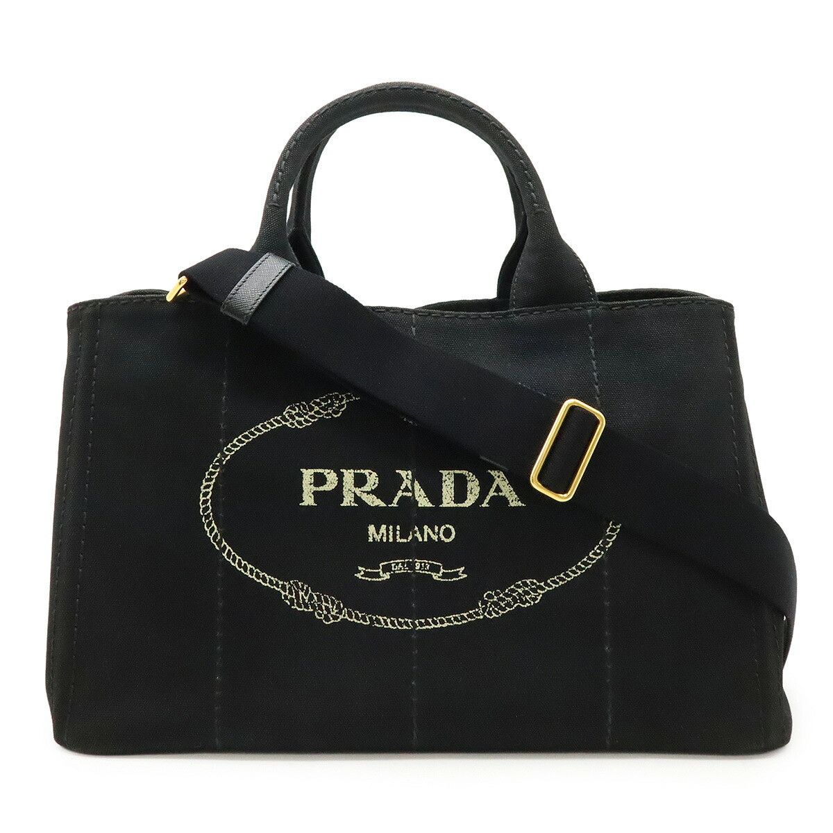Prada Prada Prada CANAPA Canvas 2way Bag Canvas Tote Bag 1BG642 DUTY FREE for USA Size ONE SIZE - 1 Thumbnail