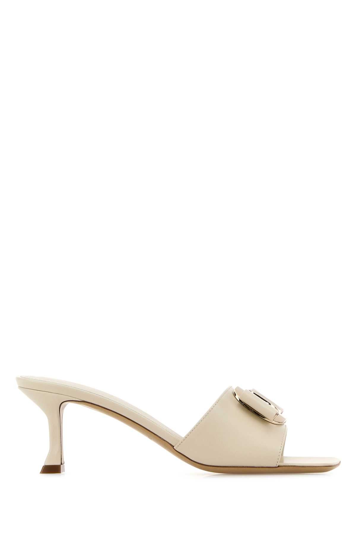 【関税&送料込】Salvatore Ferragamo Ivory Leather Zelie Mule Salvatore Ferragamo Ivory Leather Zelie Mules | Grailed