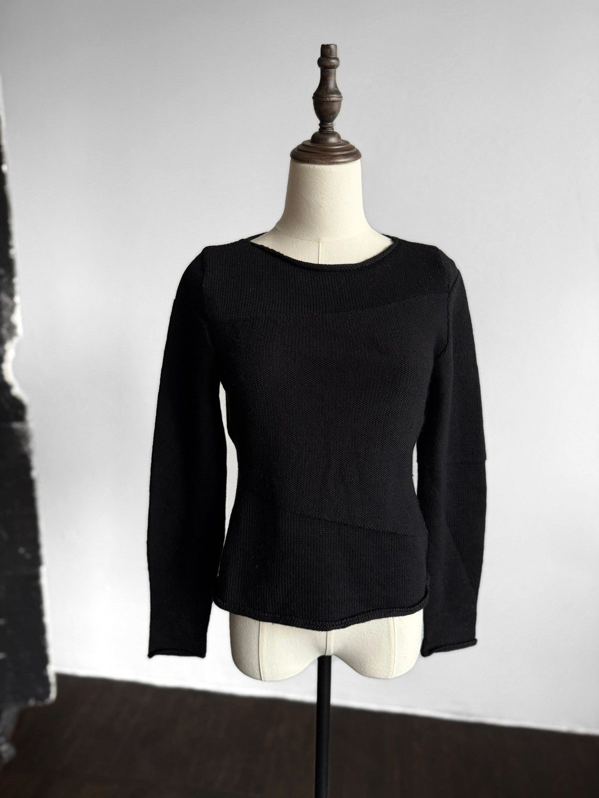 C.P. Company C.P. Company Womens Black 100% Wool Knit Crew Neck Sweater Size S / US 4 / IT 40 - 1 Thumbnail
