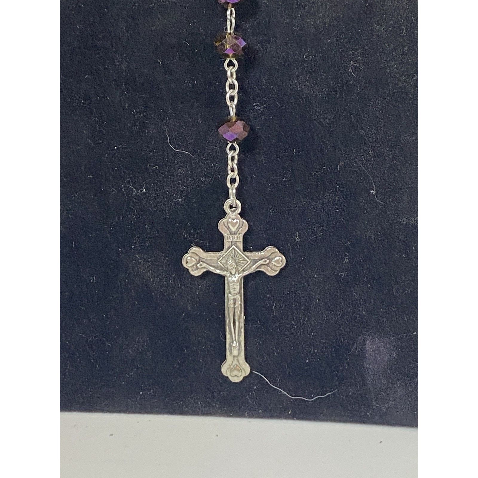 Other JERUSALEM TERRA Rosary Purple Crystalized Beads Rosary Size ONE SIZE - 2 Thumbnail