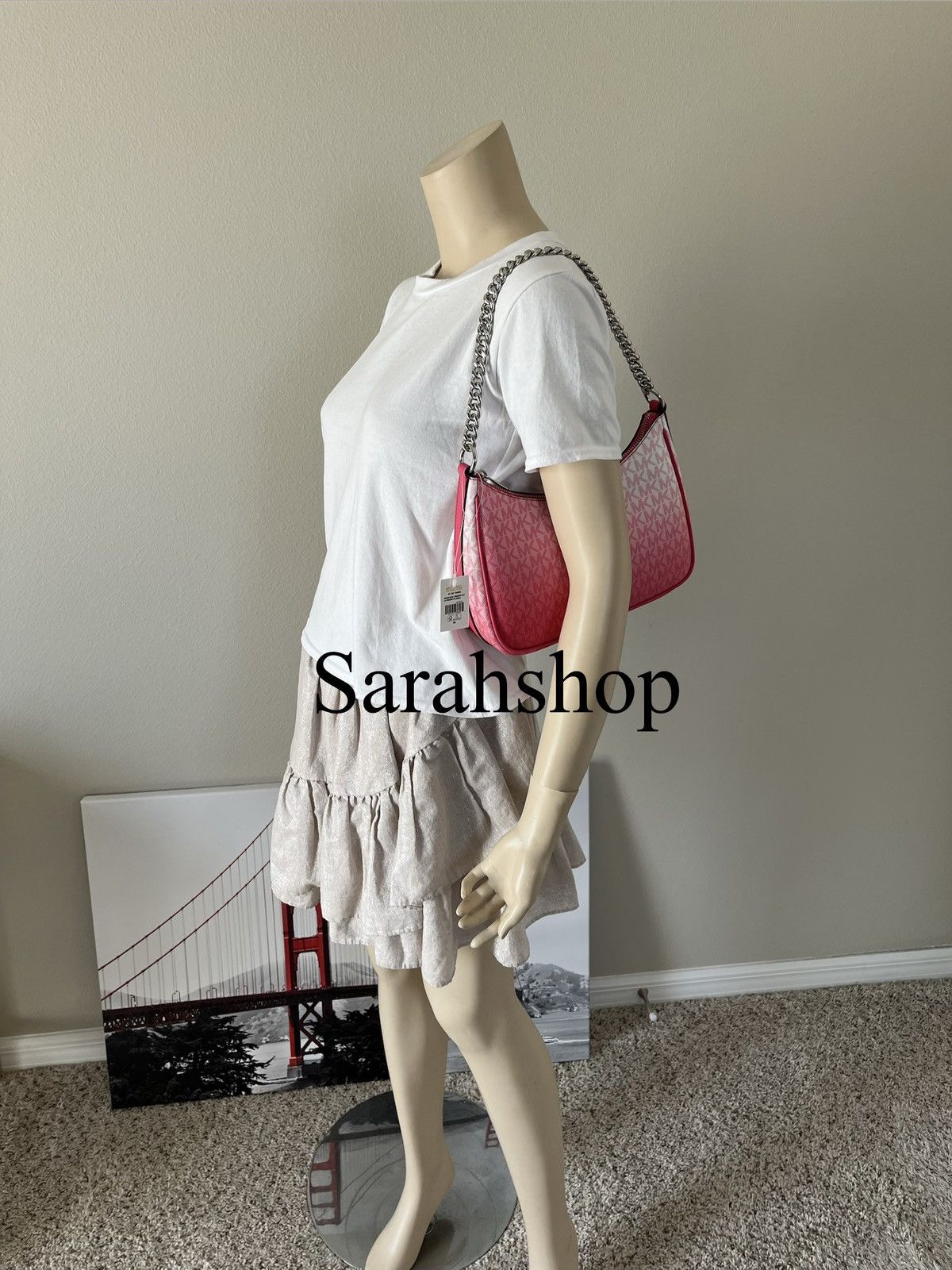 Michael Kors Michael Kors Jet Set Travel Large Pouchette Crossbody Size ONE SIZE - 7 Thumbnail
