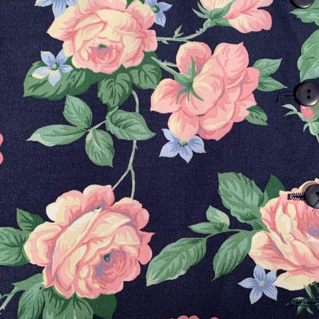 Vintage Vintage 90s Floral Vest Tailored Waistcoat Blue Pink Rose Fl Size M / US 6-8 / IT 42-44 - 4 Thumbnail