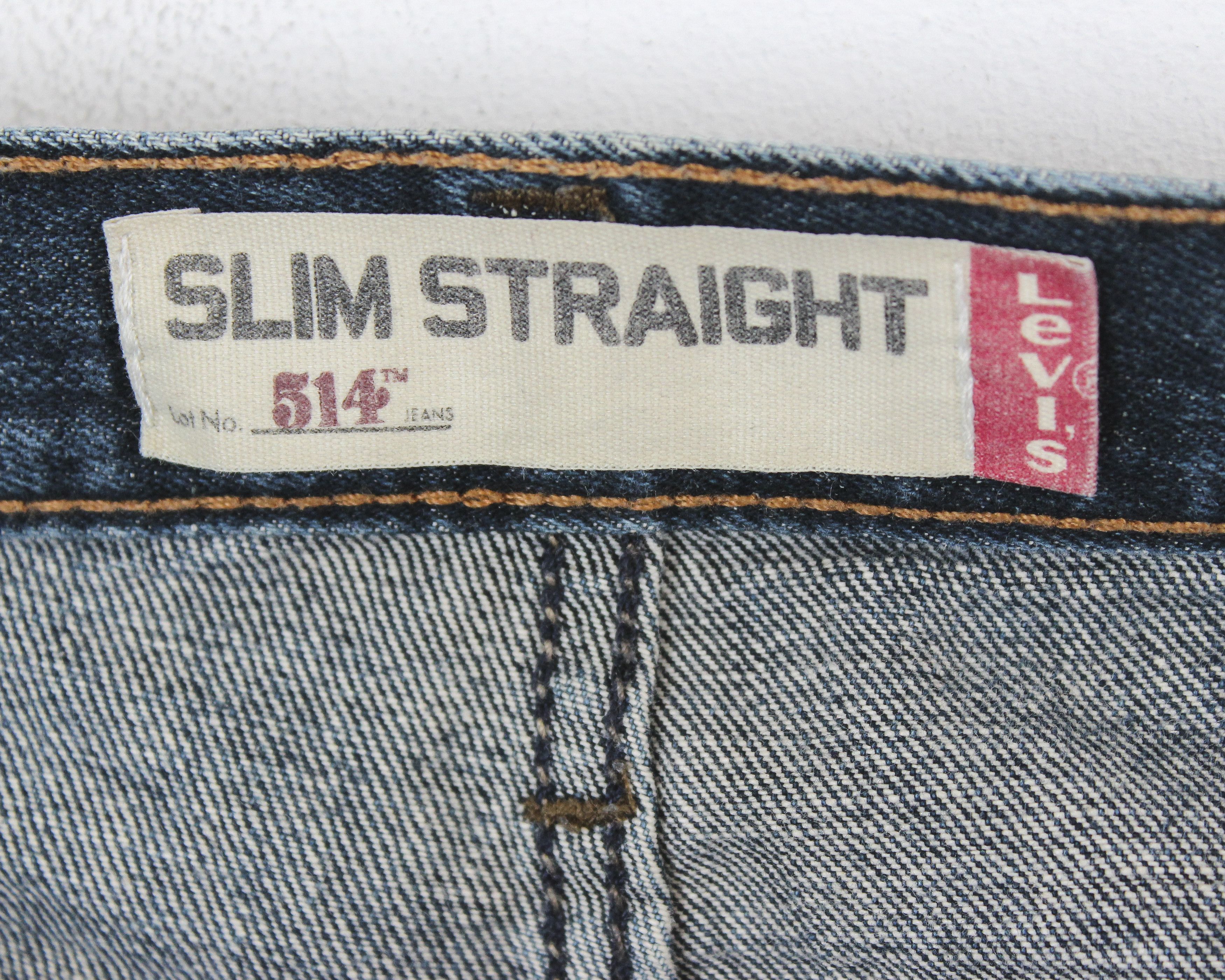 Levi's 514 Men W32 L30 Slim Fit Straight Jeans Denim Pants Trousers Size US 32 / EU 48 - 7 Thumbnail