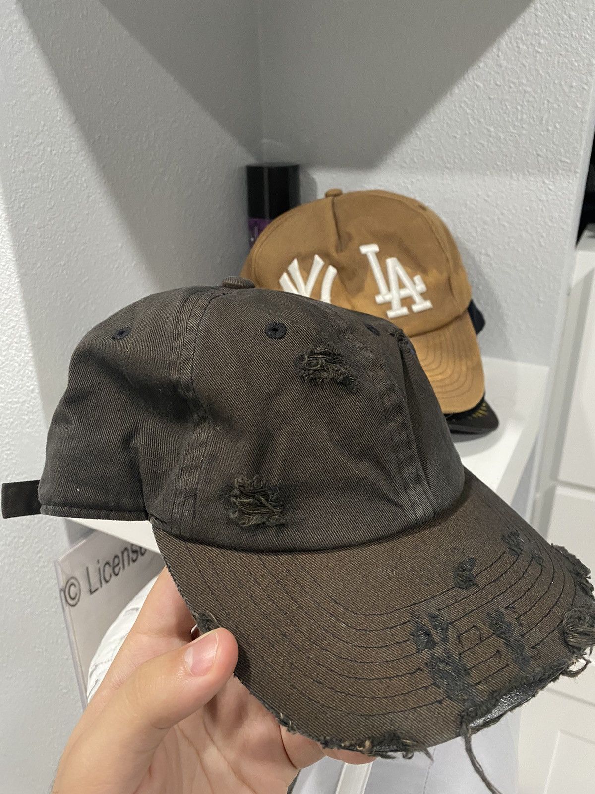 Greg Ross GR DISTRESSED CAP - CHARCOAL * RARE Size ONE SIZE - 9 Thumbnail
