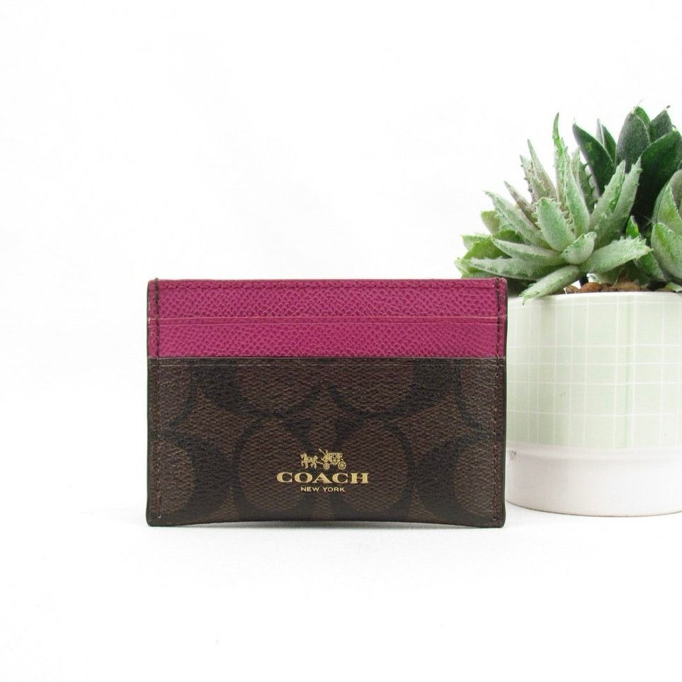 Coach Coach Signature Print ID Card Size ONE SIZE - 1 Thumbnail