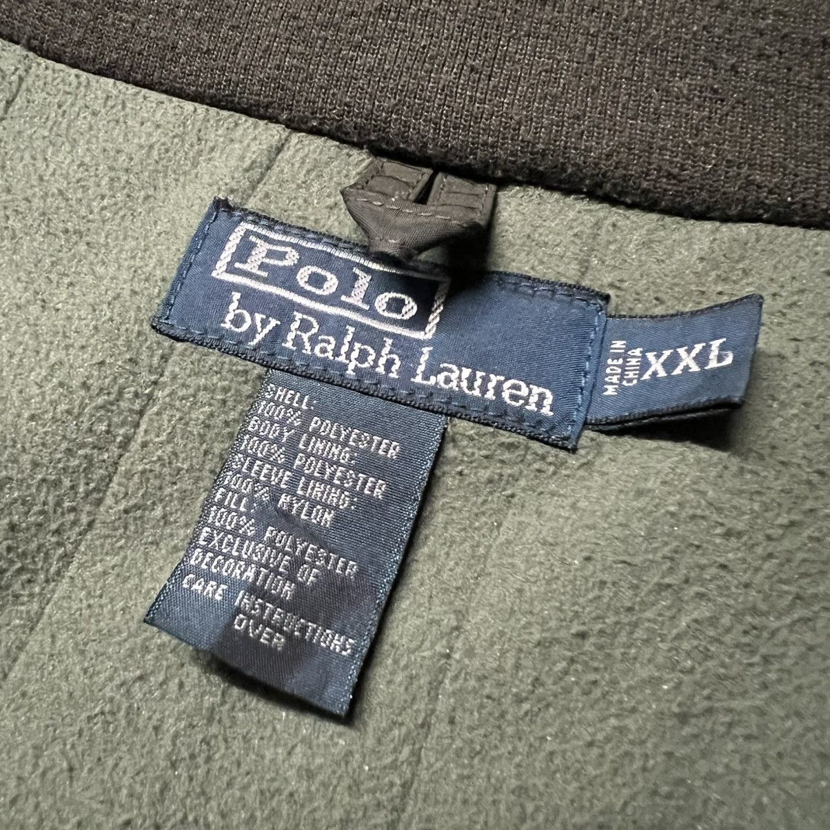 Polo Ralph Lauren × Vintage Vintage 2000’s Polo Ralph Lauren Olive Windbreaker Jacket Size US XXL / EU 58 / 5 - 8 Thumbnail