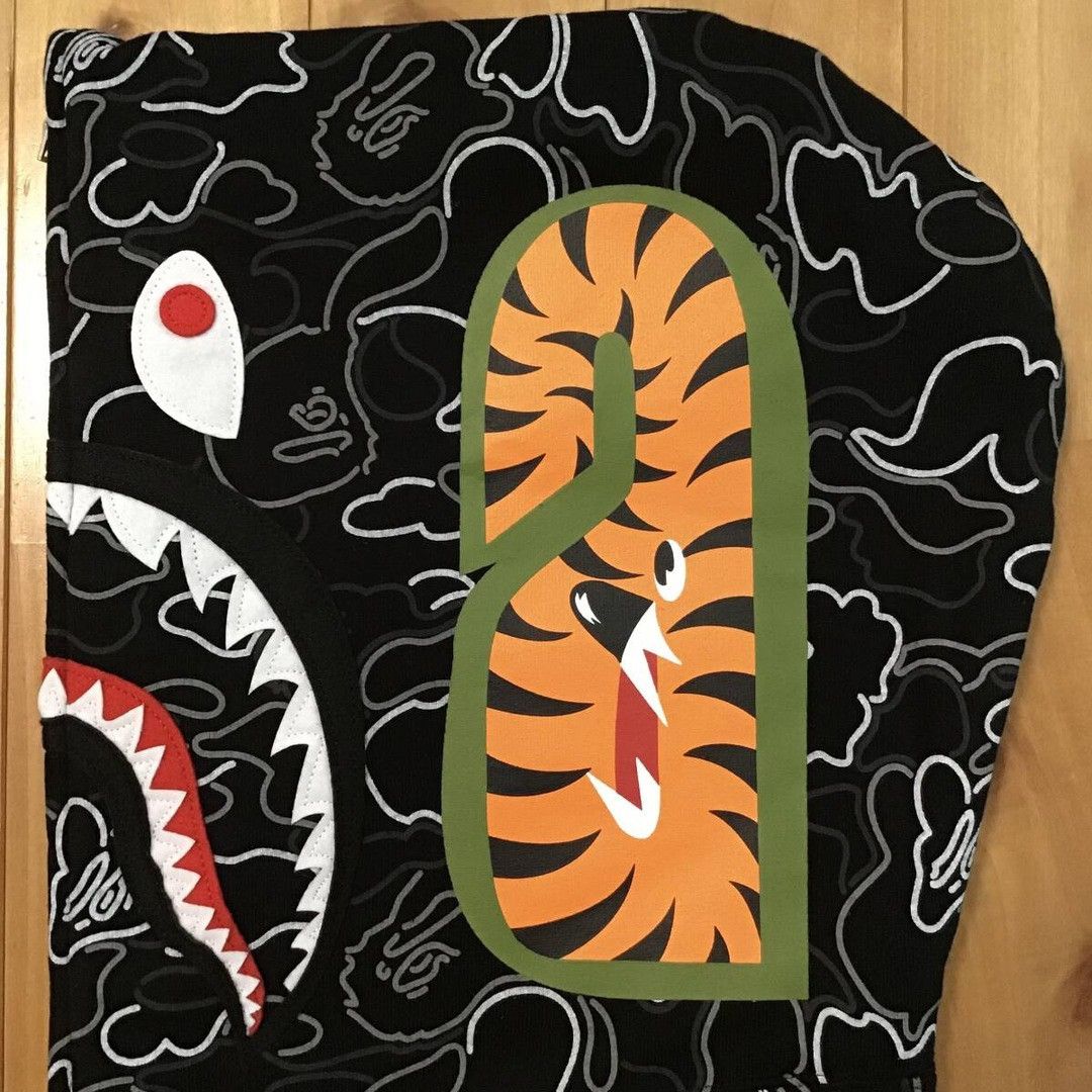 Bape BAPE NEON CAMO Shark Full Zip Hoodie a bathing ape Size US S / EU 44-46 / 1 - 6 Thumbnail