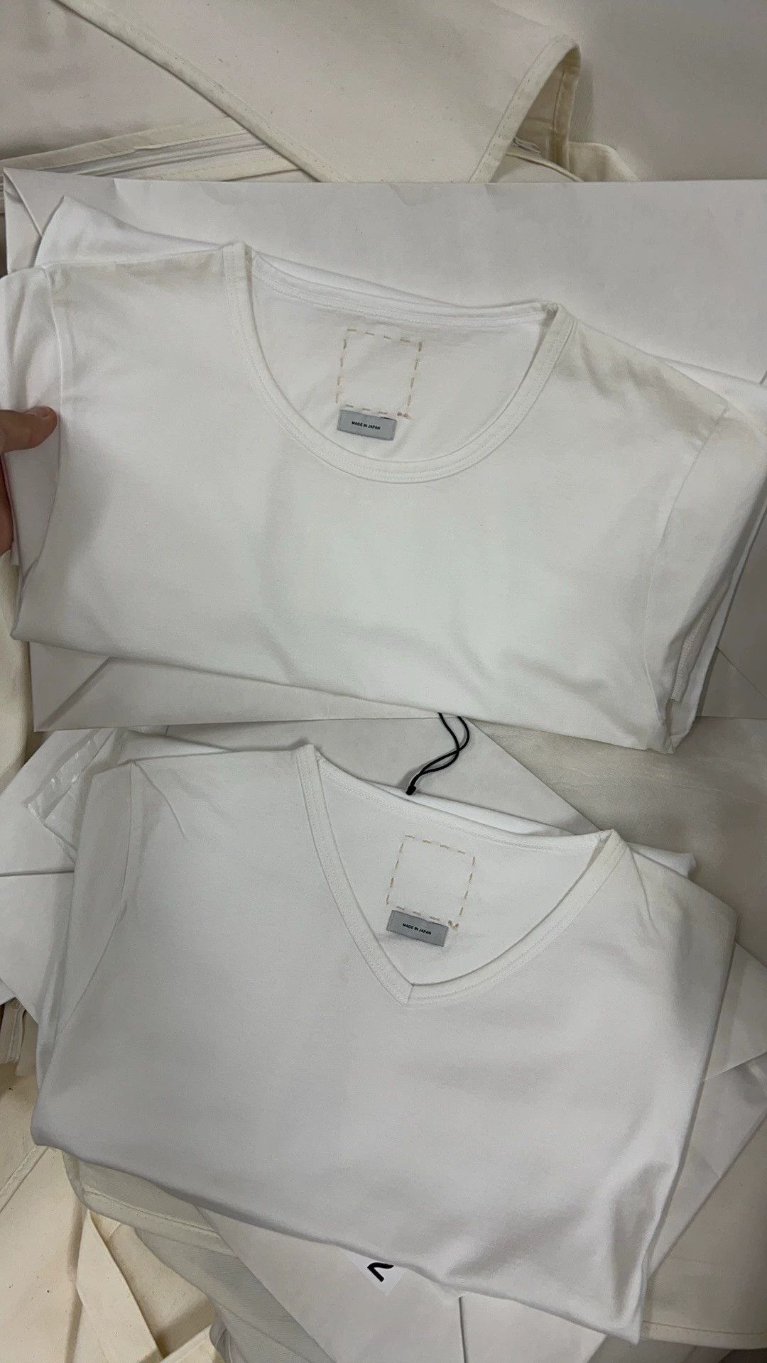 Visvim Men's Visvim Ultimate V Neck Tee White 2 Size US M / EU 48-50 / 2 - 4 Thumbnail