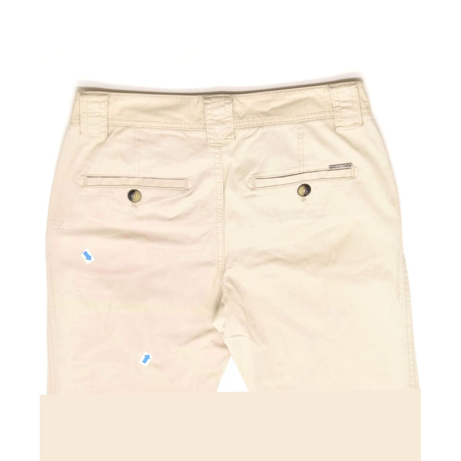 Massimo Dutti MASSIMO DUTTI Womens Chino Trousers Beige Cotton Slim Fit W28 Medium Size 28" / US 6 / IT 42 - 3 Thumbnail