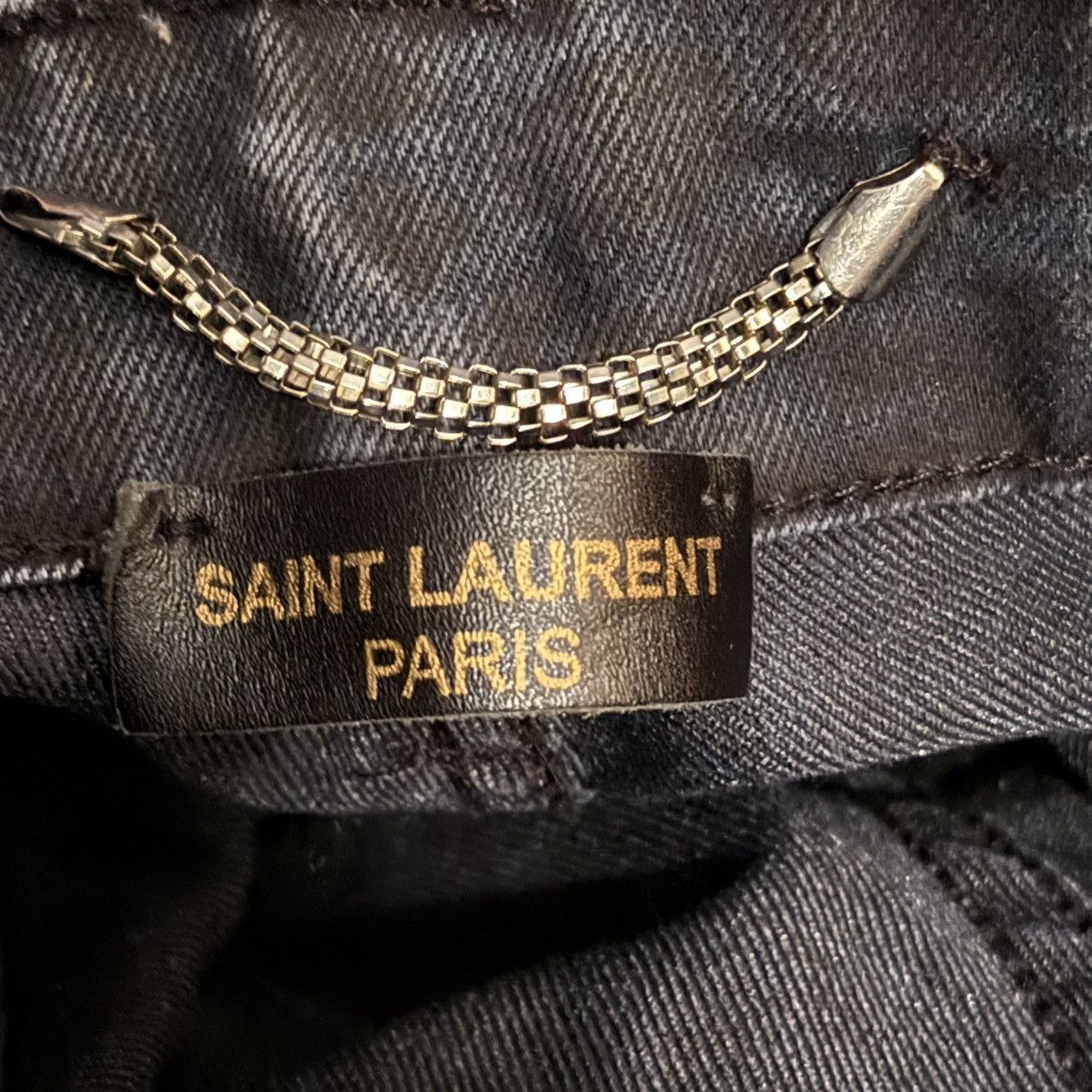 Saint Laurent Paris Saint Laurent Paris black leopard print jeans Size 31" - 10 Thumbnail