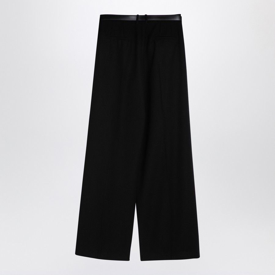 Jil Sander o1d2blof0824 Trousers With Belt in Black Size 28" / US 6 / IT 42 - 2 Thumbnail
