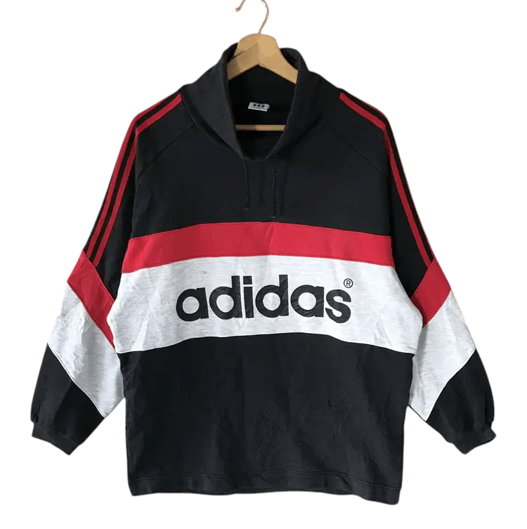 Adidas Vintage 90's Adidas Sweatshirts Size US L / EU 52-54 / 3 - 1 Thumbnail