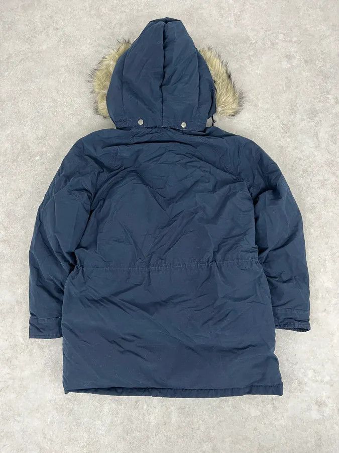 Polo Ralph Lauren 2000s Ralph Lauren Denim & Supply Fur Hood Puffer Parka Navy Jacket Size US M / EU 48-50 / 2 - 6 Thumbnail