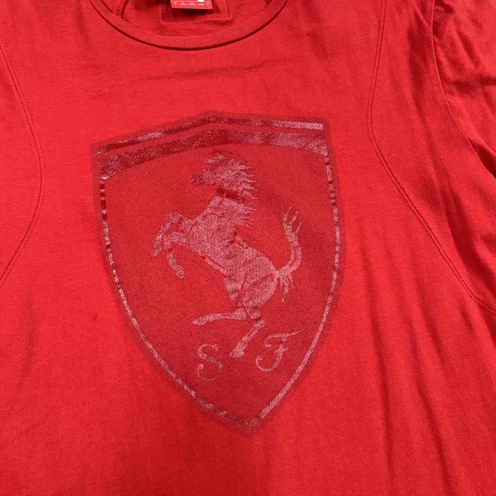 Puma Puma Ferrari Shirt Mens Large Red Scuderia SF Prancing Horse Logo Tee Racing F1 Size US L / EU 52-54 / 3 - 3 Thumbnail