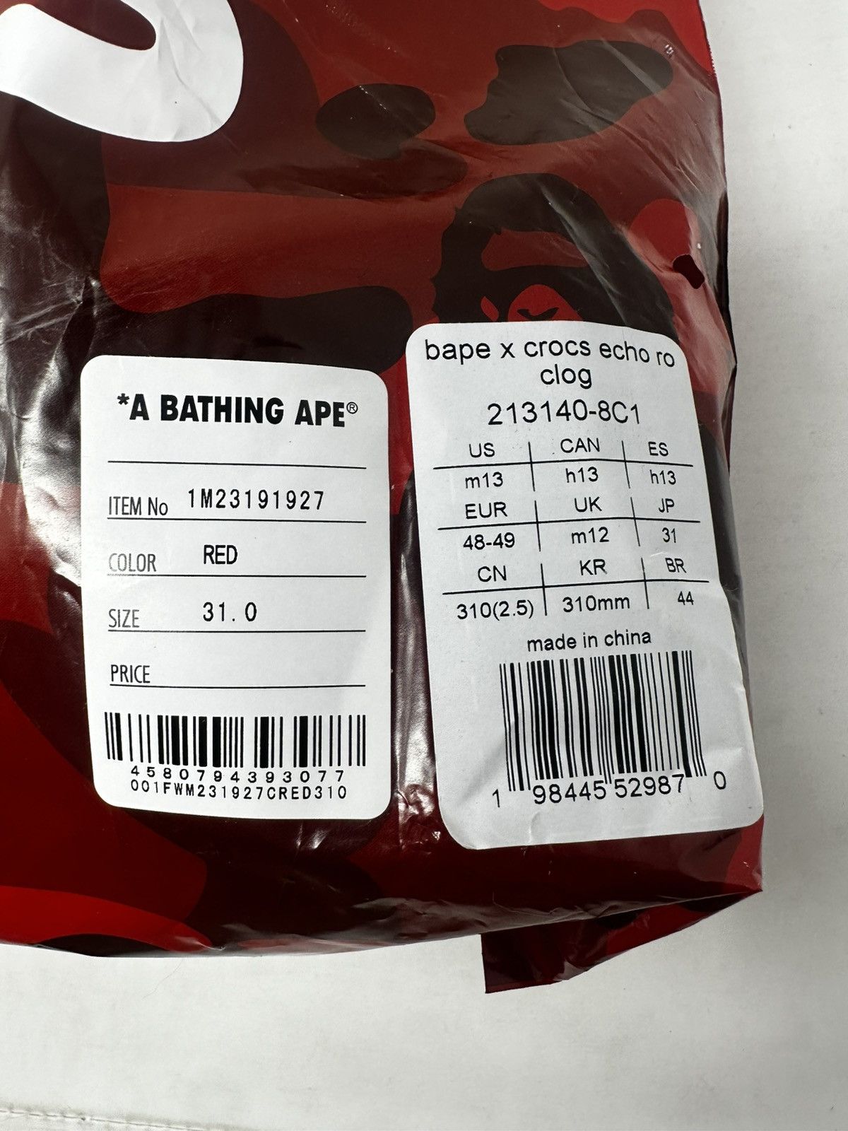 Bape × Crocs Bape Crocs Echo RO Clog Size US 13 / EU 46 - 8 Thumbnail