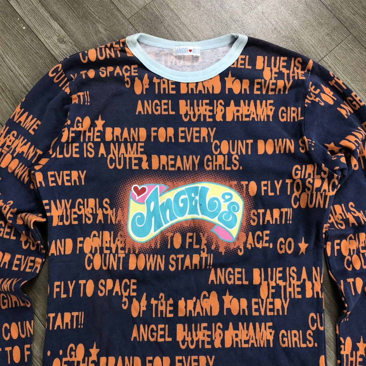 Angel Blue × Hysteric Glamour × Japanese Brand 2000s Angel Blue Iconic Design Poem Goa LGB Long Slevee Size S / US 4 / IT 40 - 2 Thumbnail