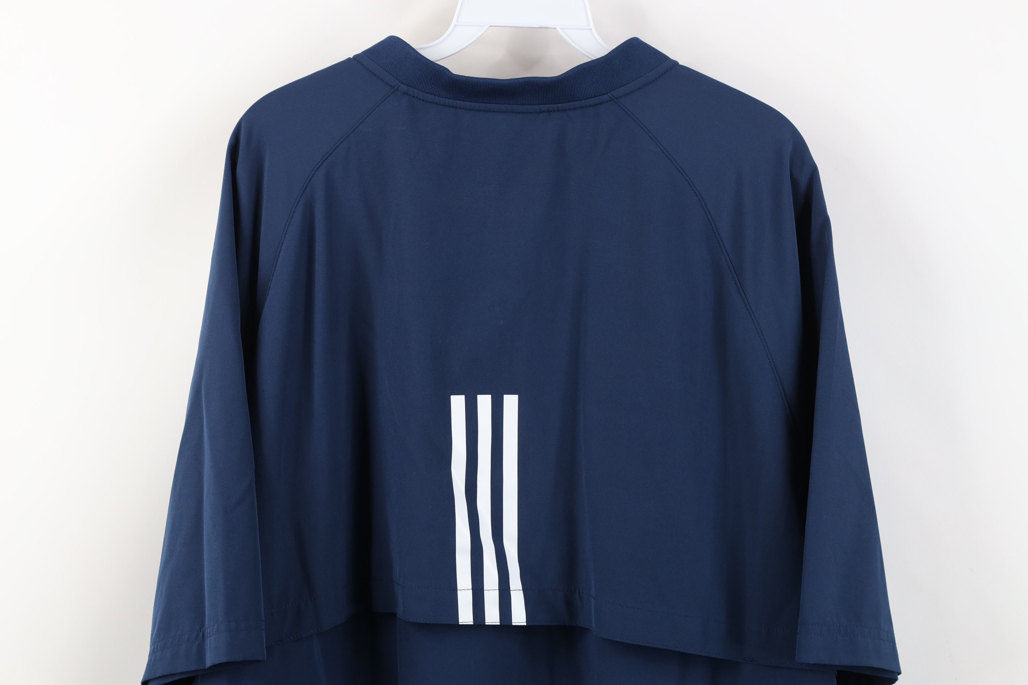 Adidas Vintage Y2K Adidas Short Sleeve Baseball Windbreaker Jacket Size US XL / EU 56 / 4 - 13 Thumbnail