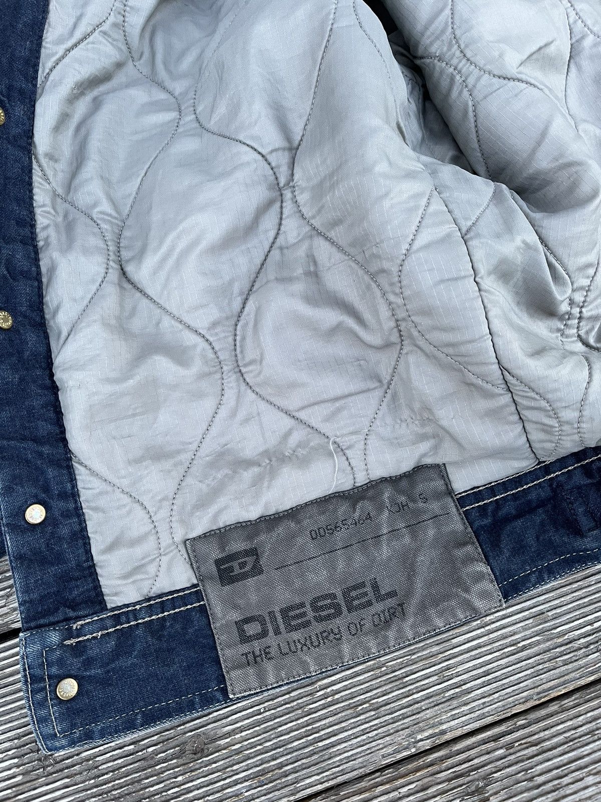 Diesel Diesel vintage denim blue jacket insulated size L Size L / US 10 / IT 46 - 9 Thumbnail
