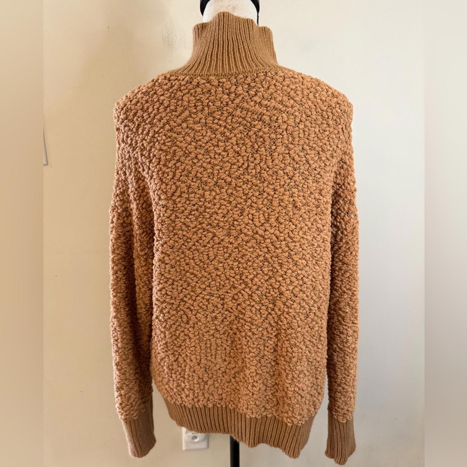 Other Vintage Havana brown textured turtleneck sweater SZ LG Size L / US 10 / IT 46 - 4 Thumbnail