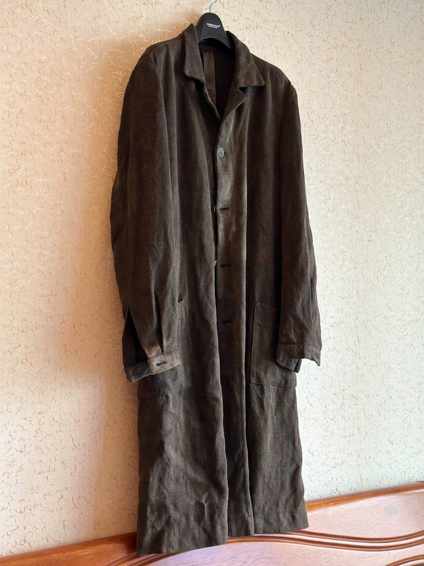 Biek Verstappen Biek Verstappen 00s Handdyed Linen Long Jacket XS 9/10 Size US XS / EU 42 / 0 - 2 Thumbnail