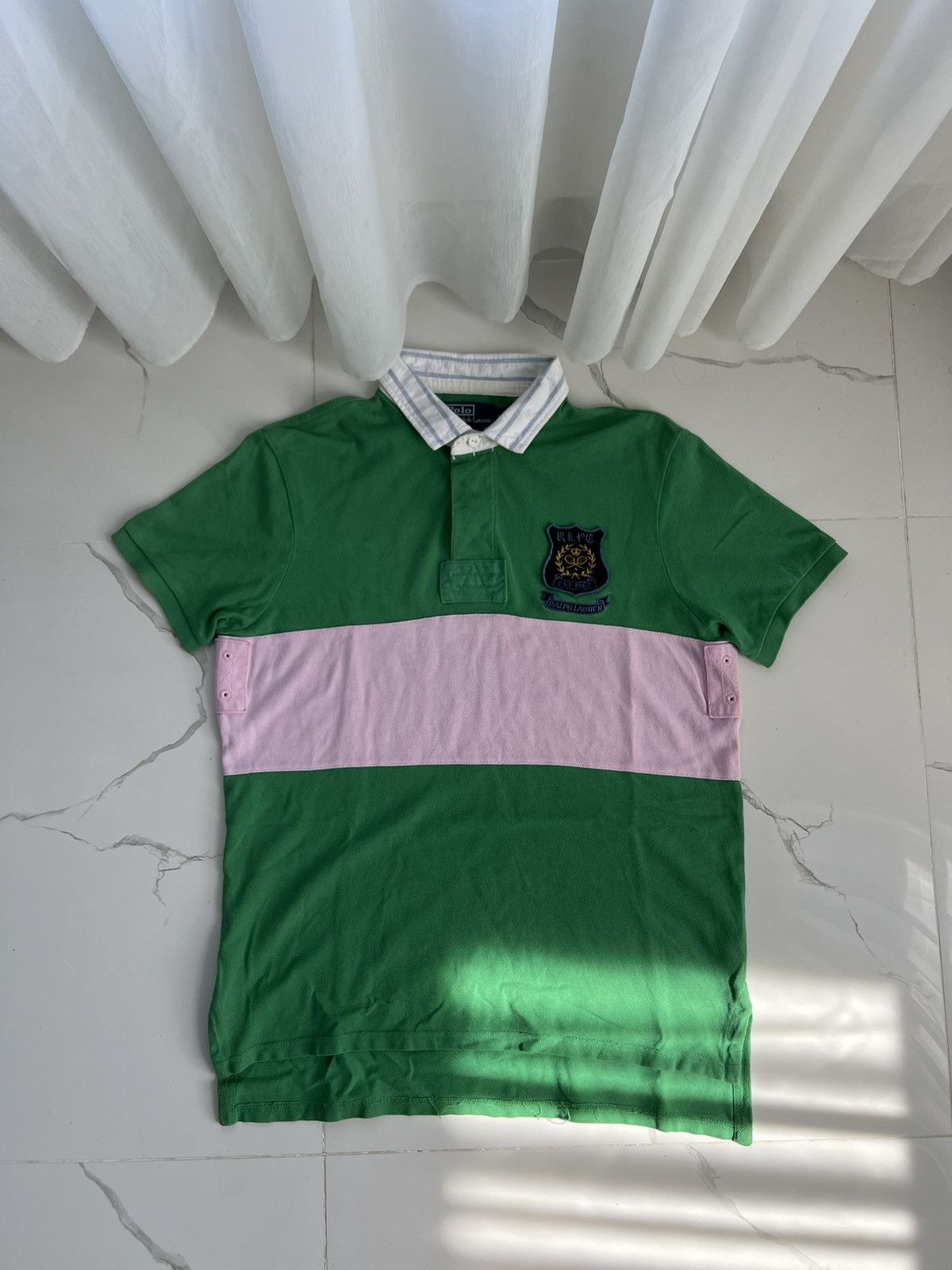 Polo Ralph Lauren 00’s POLO RALPH LAUREN RUGBY OLD MONEY Y2K T-SHIRT Size US L / EU 52-54 / 3 - 1 Thumbnail