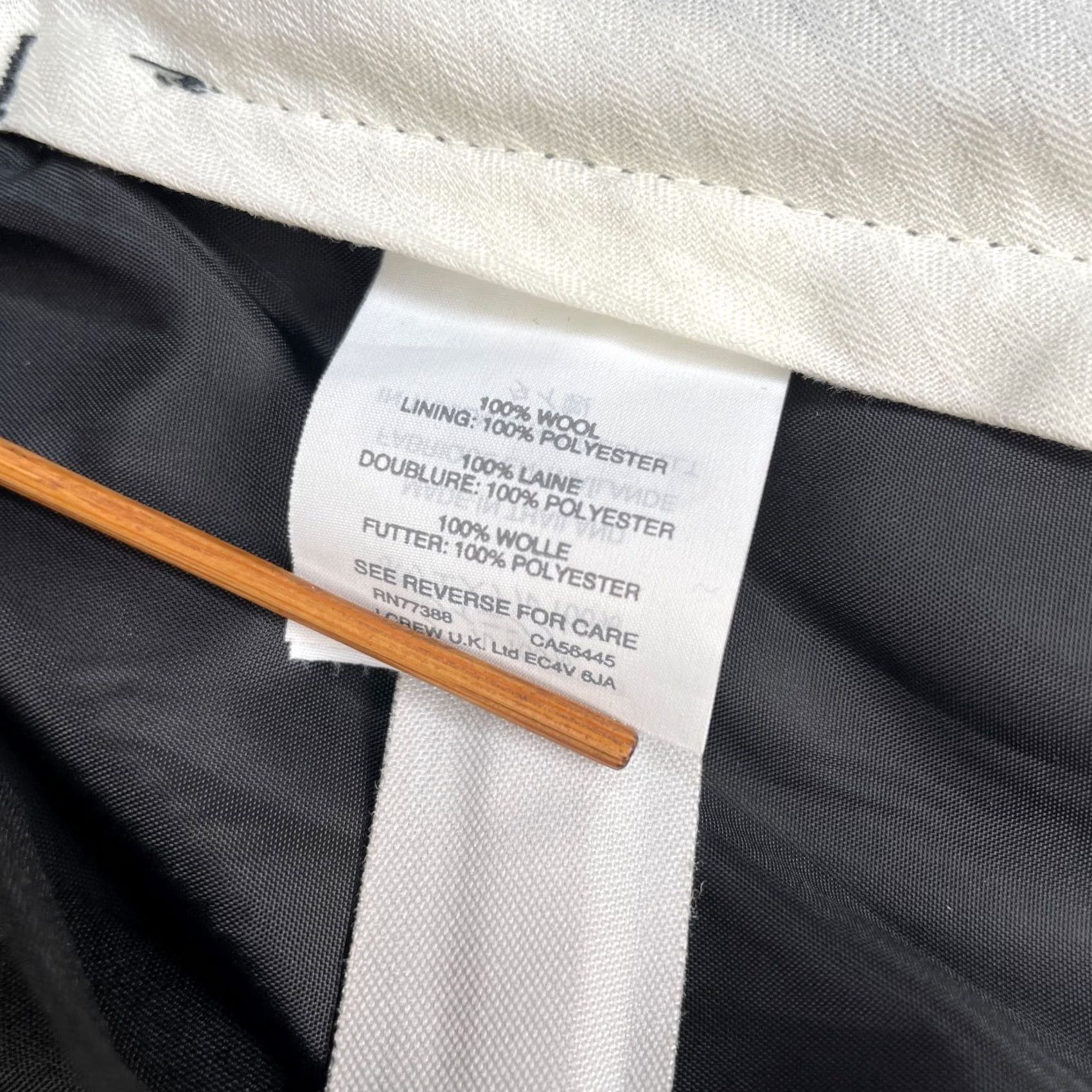 J.Crew J Crew Pants Mens Blue Bowery Slim Wool Straight Leg Dress Business 31x30 Lined Size US 31 - 5 Thumbnail